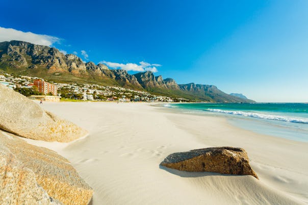 South Africa Cape Town Camps bay Beach Clear Sky White Sands  