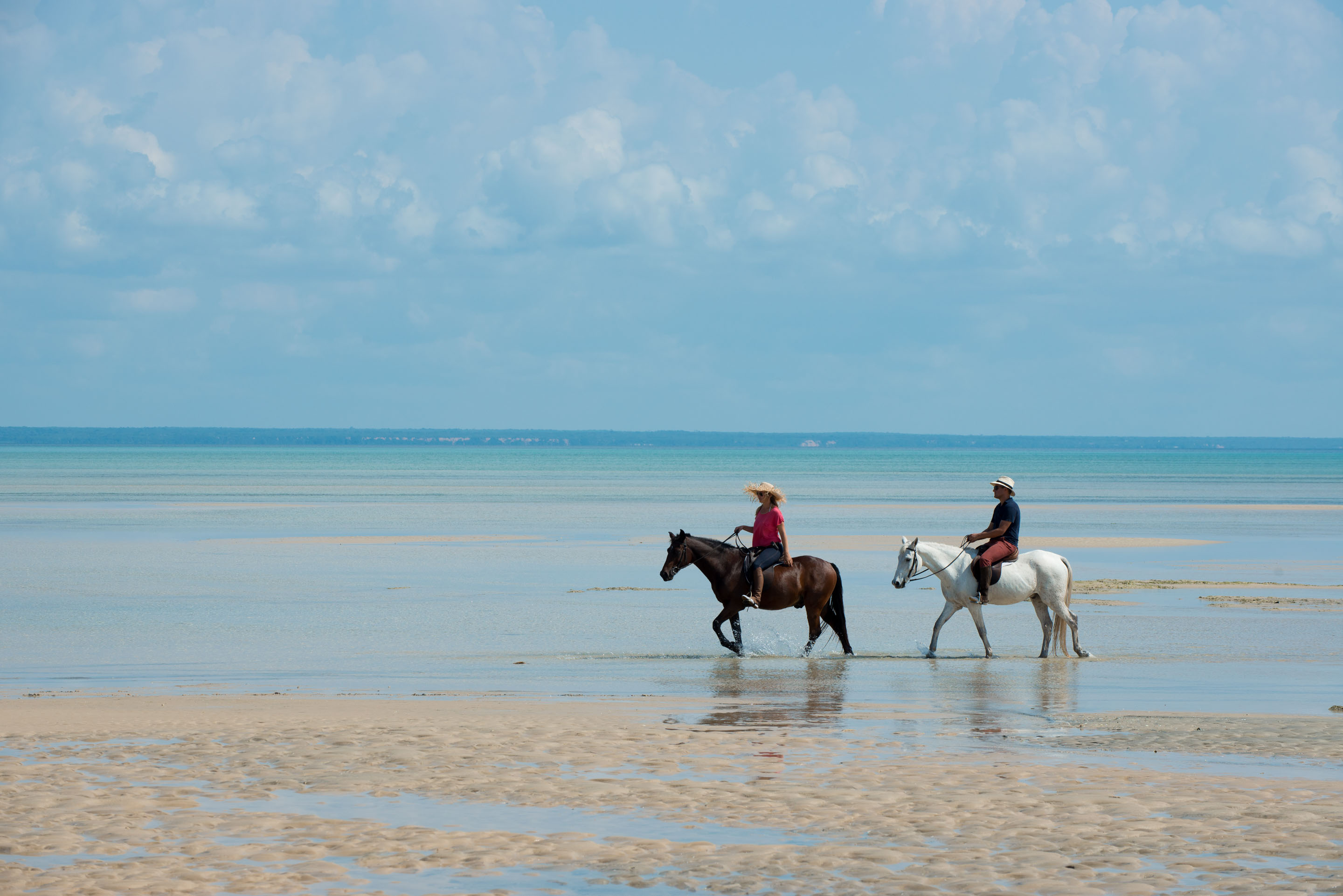 Take a horse ride on Benguerra Island's beaches