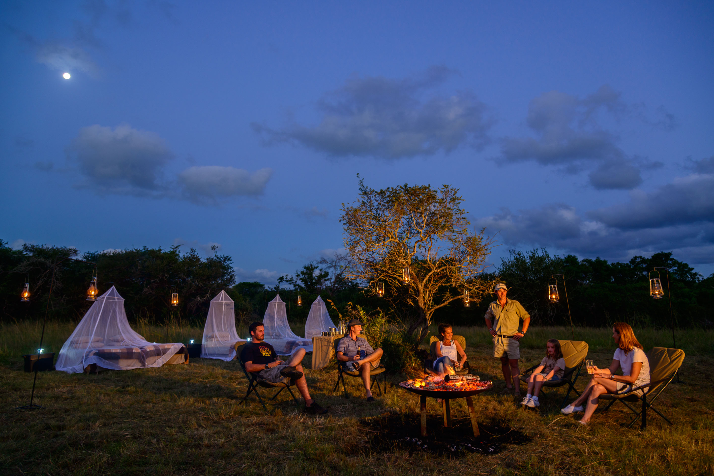Spend a night under the stars in Phinda