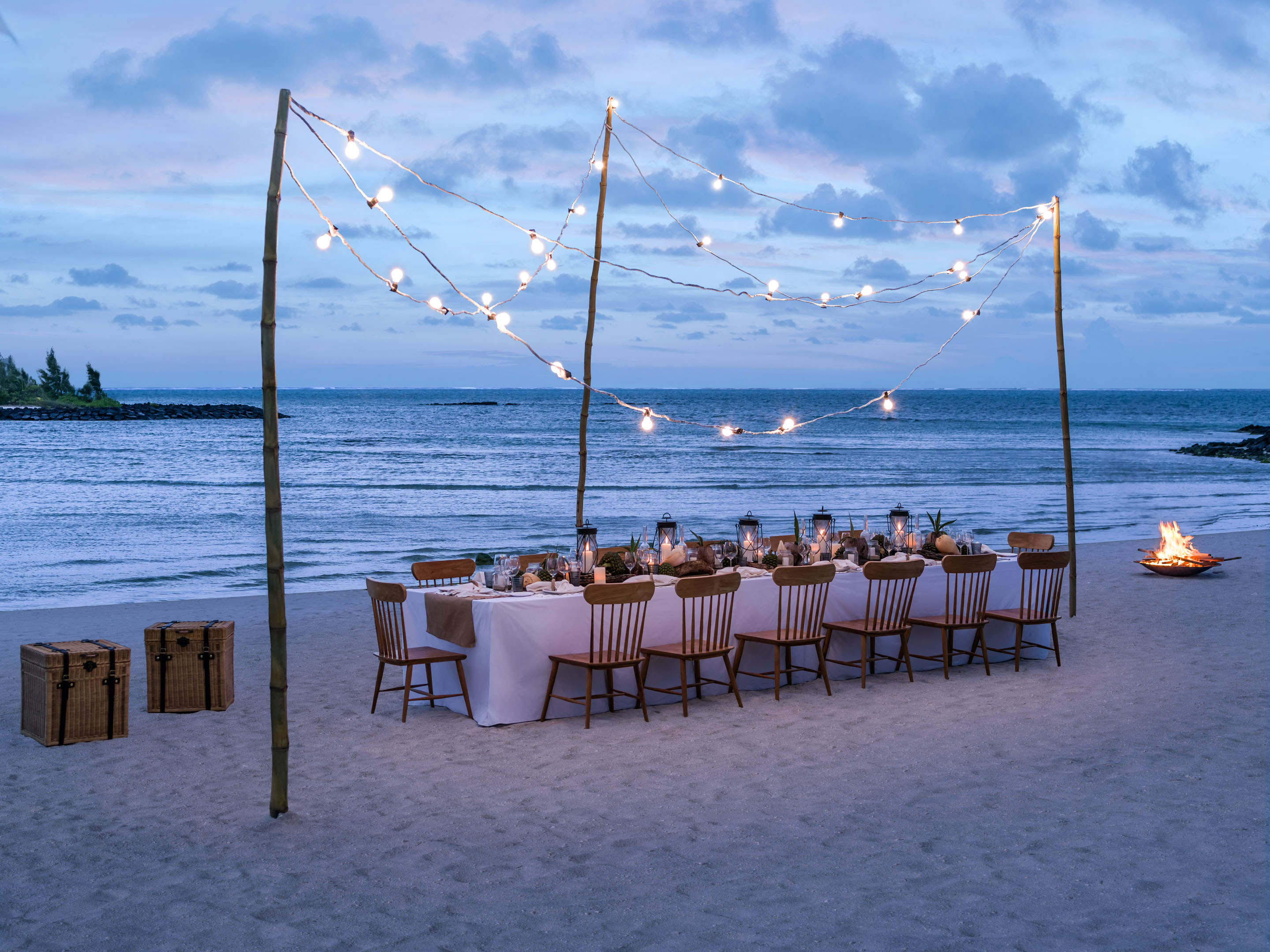Dine in the dreamiest Mauritius setting by the sea
