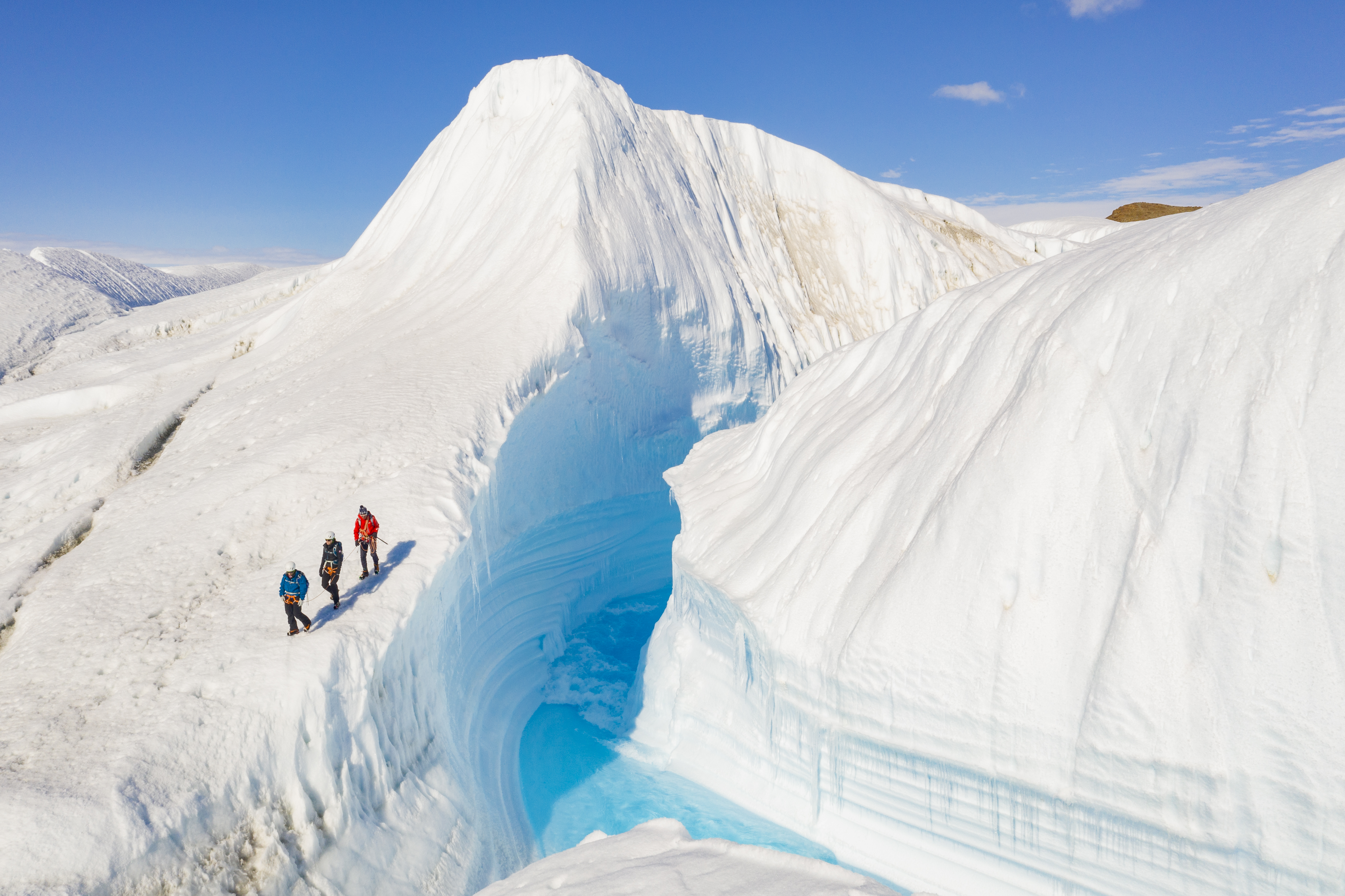 Scale a ice glacier for an epic view in Antarctica 