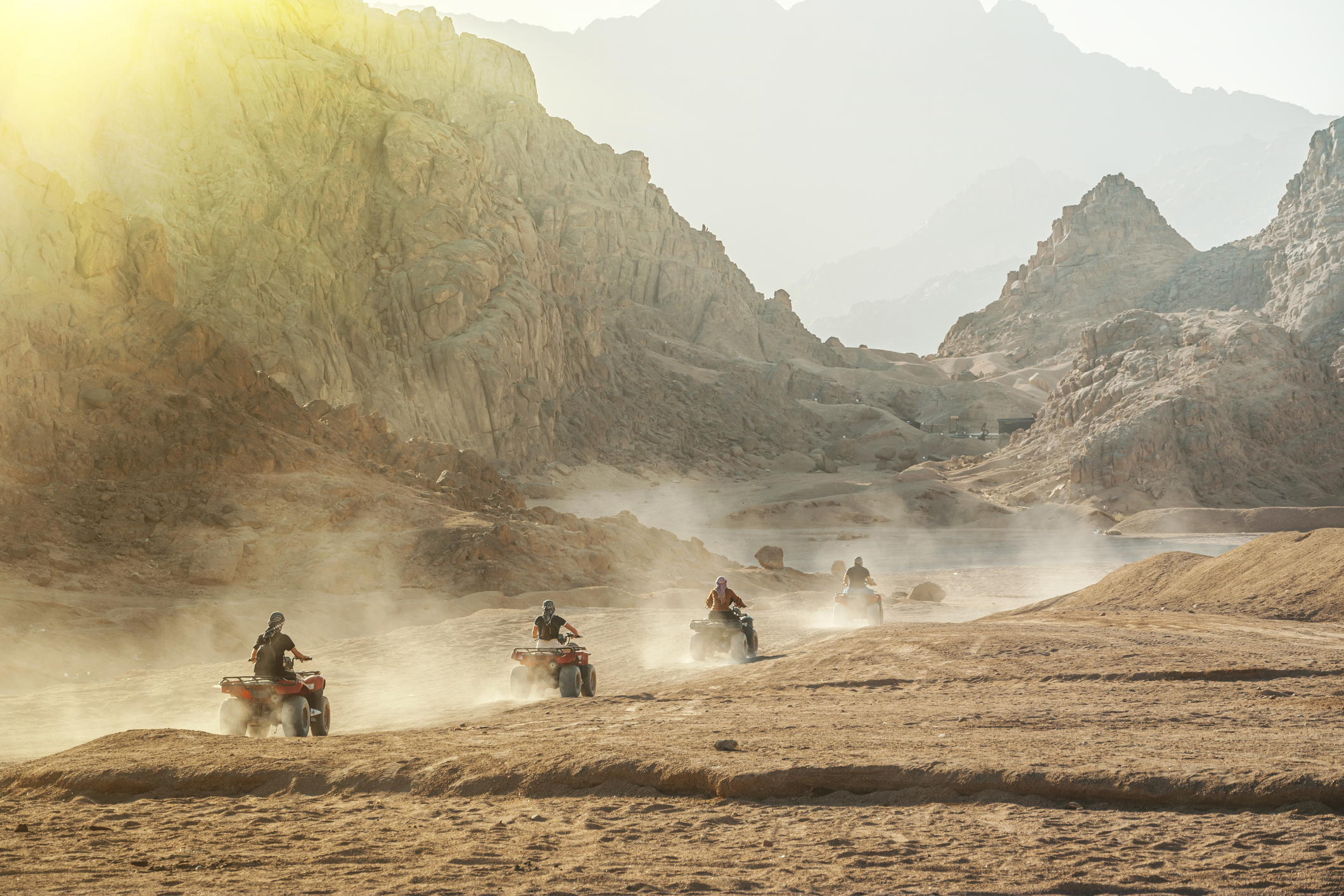 Explore the Hurghada desert by quad bike