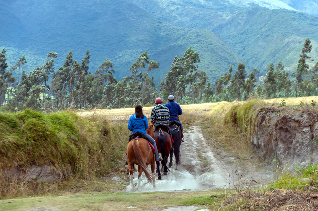 Ride across Otavalo on horseback