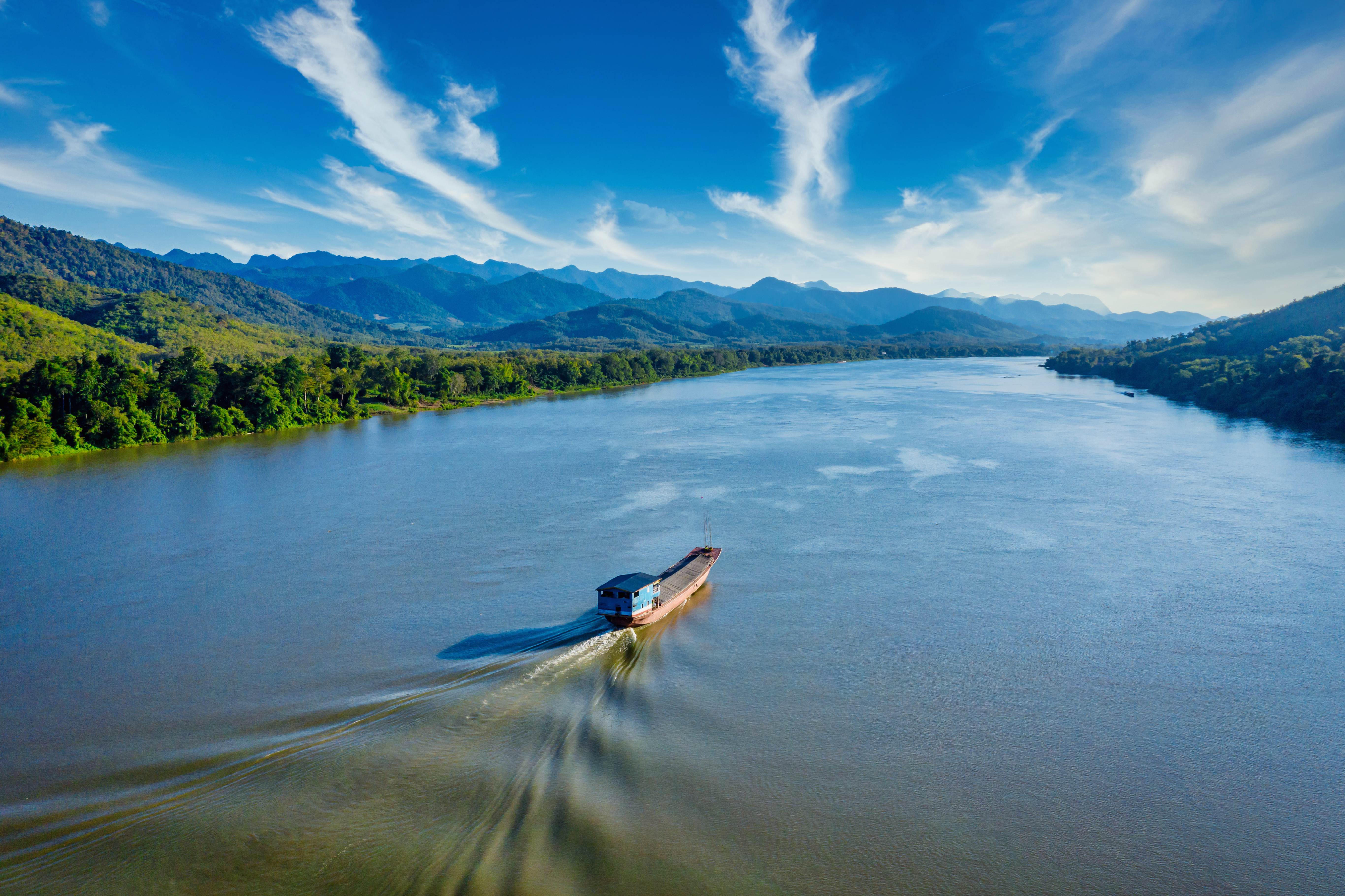 Take a boat cruise down the Mekong River