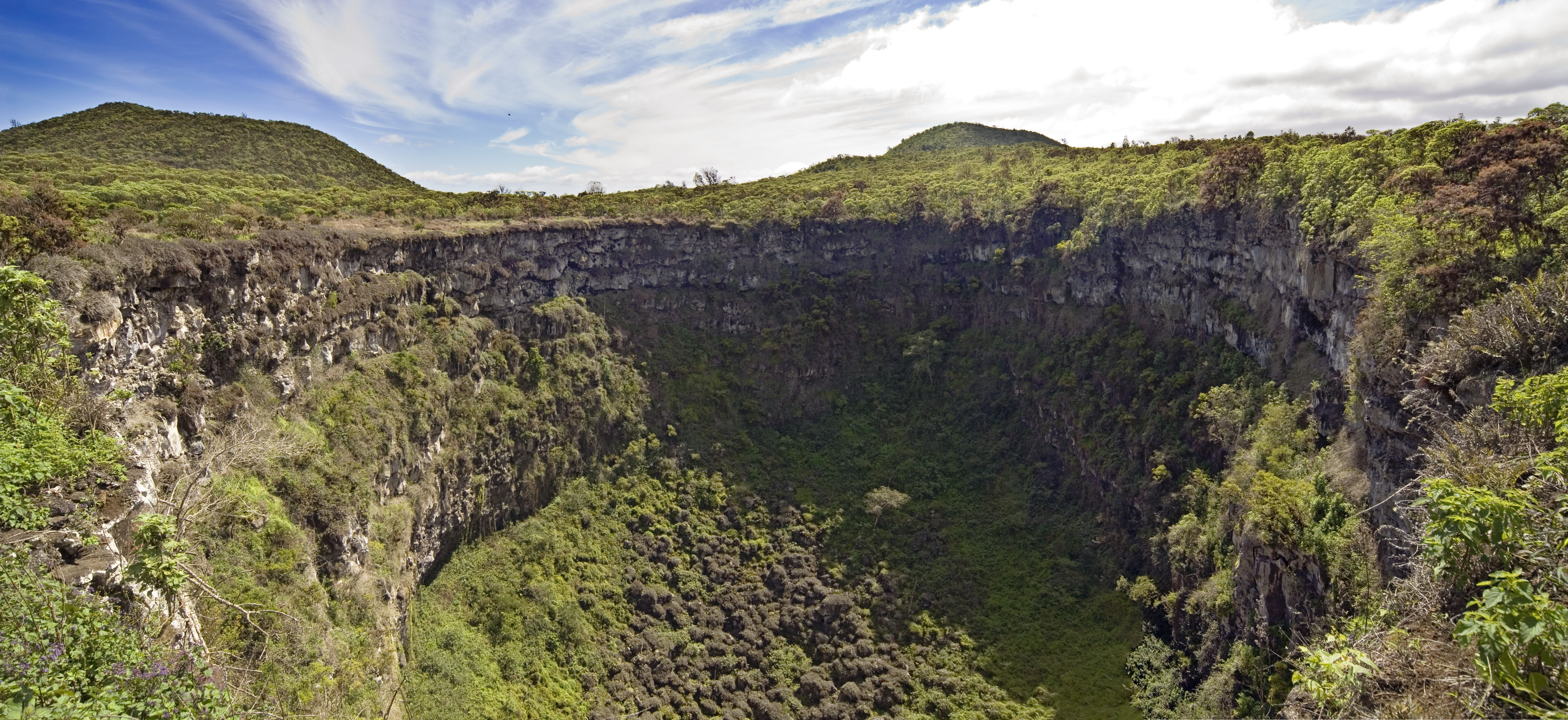 Go on a trek to Cerro Mesa crater in Santa Cruz