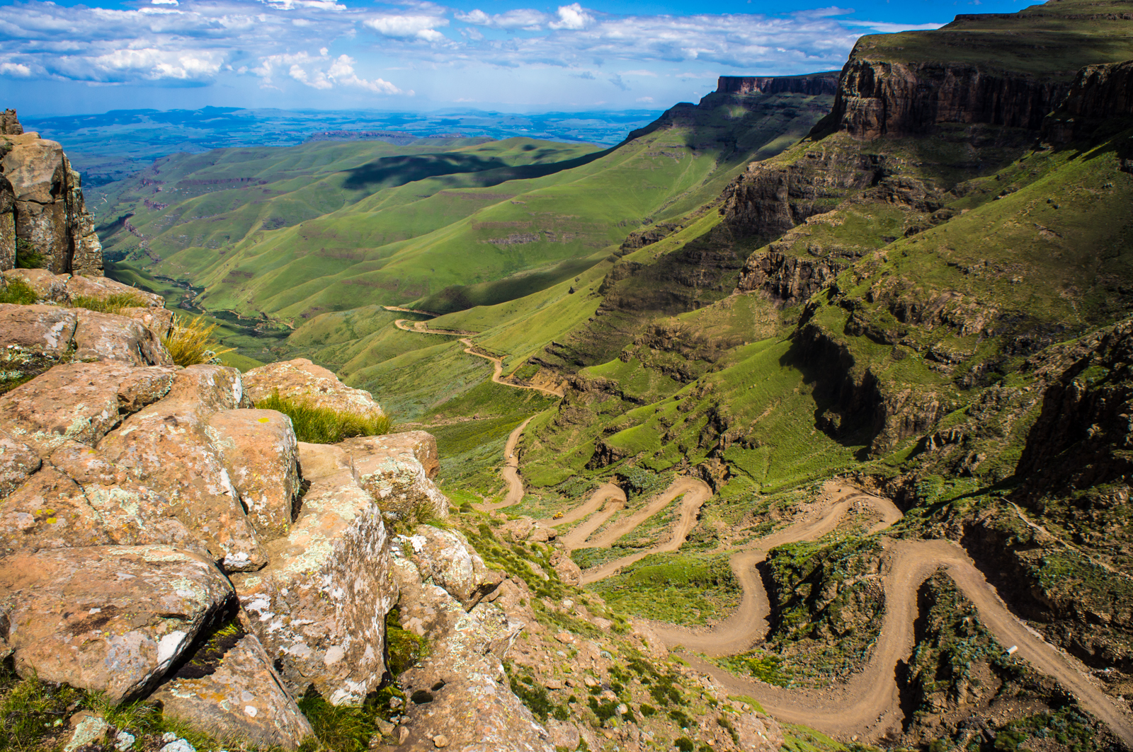 Take a tour up the winding Sani Pass into Lesotho