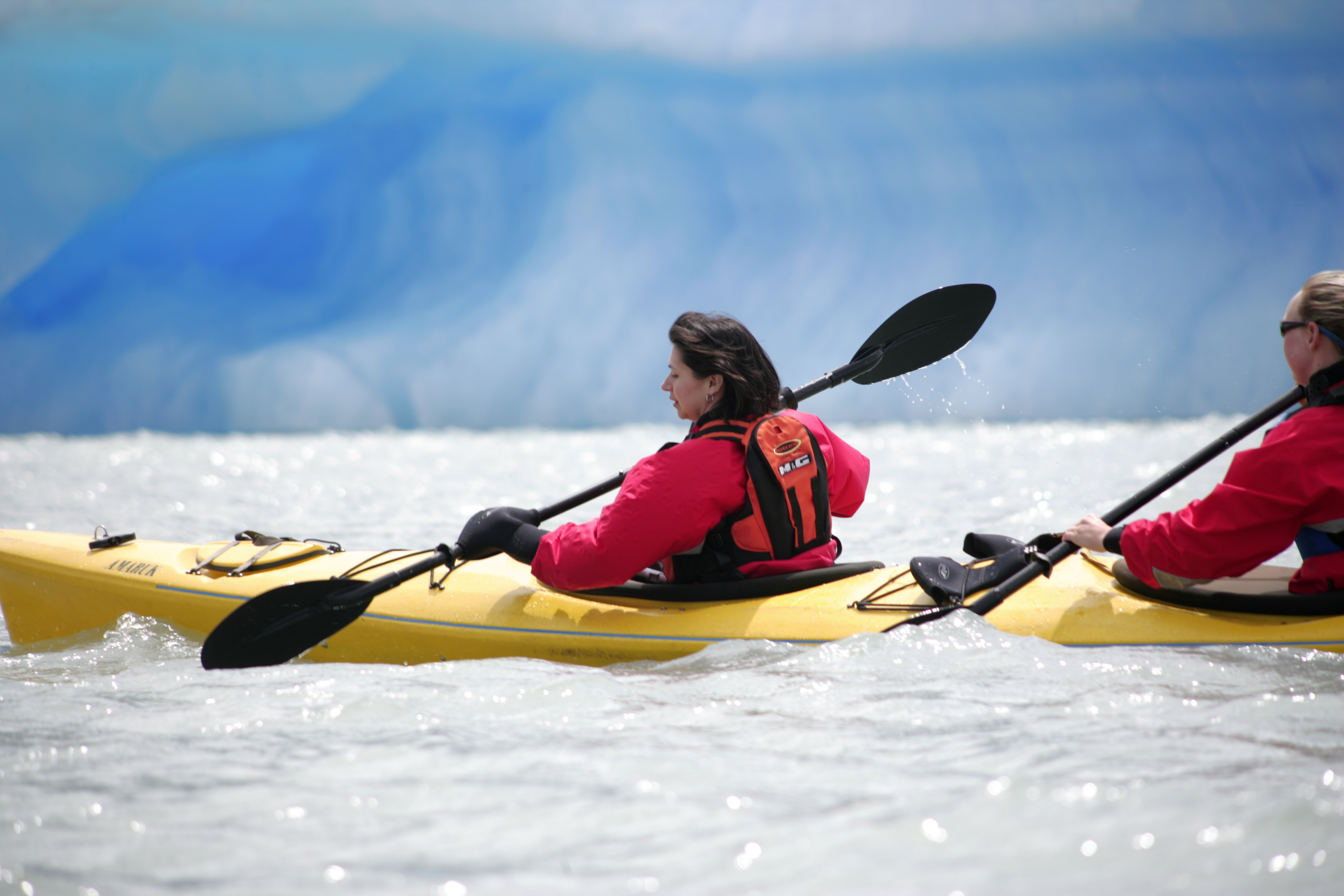 Take in the views out kayaking in Puerto Natales