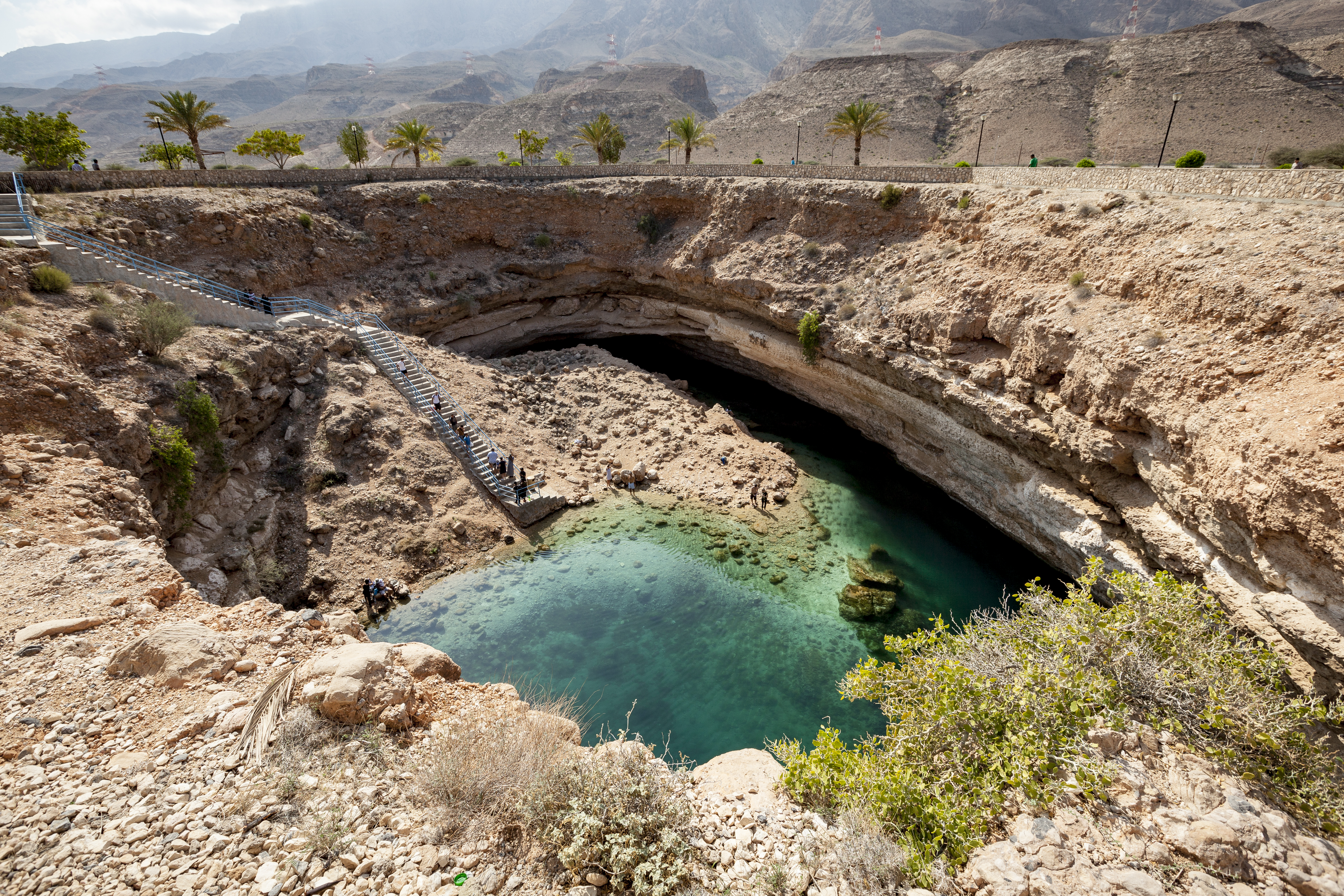 Swim in the waters of Bimmah sinkhole in Muscat