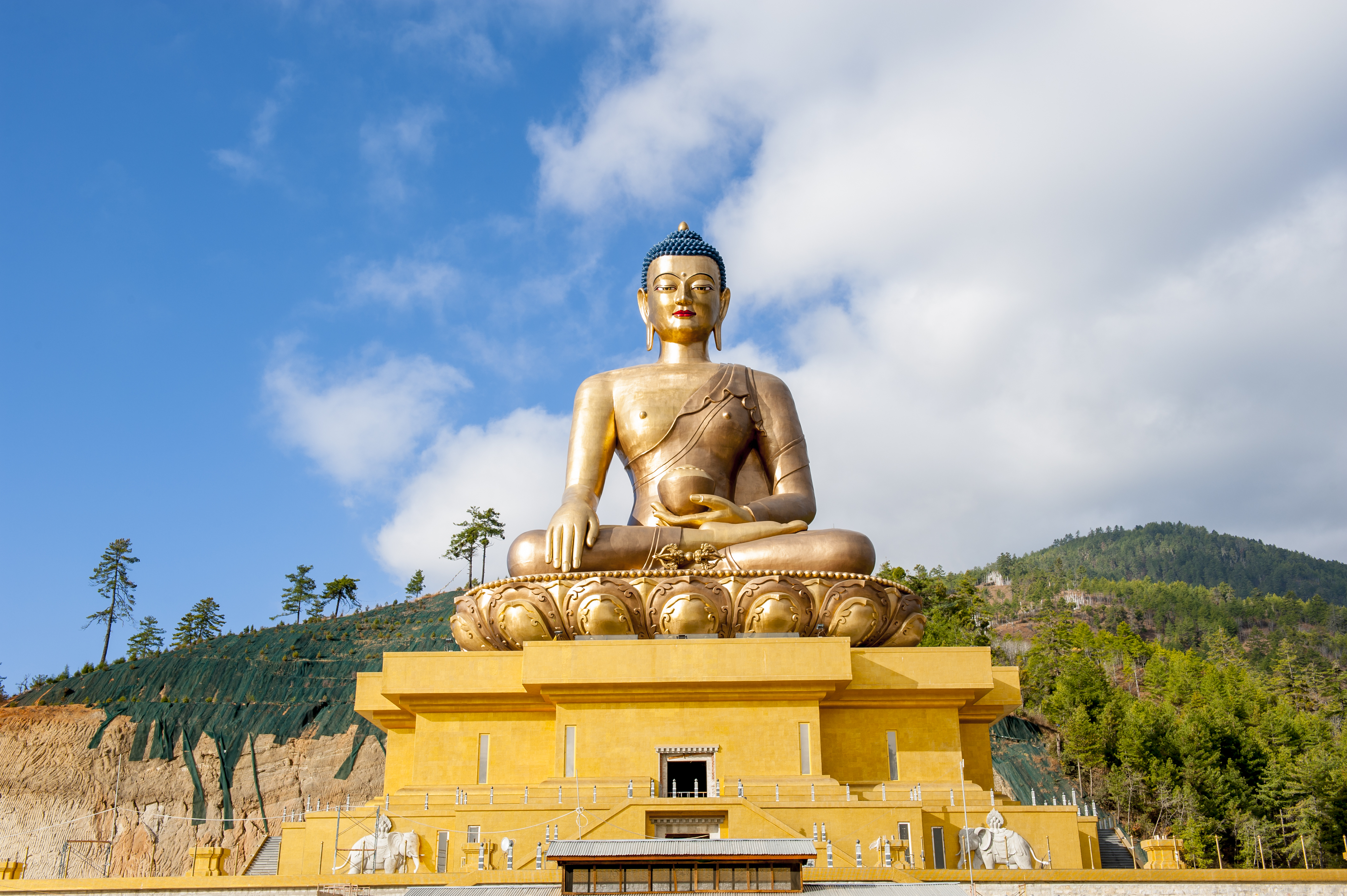 Visit the golden Shakyamuni Buddha, Thimphu
