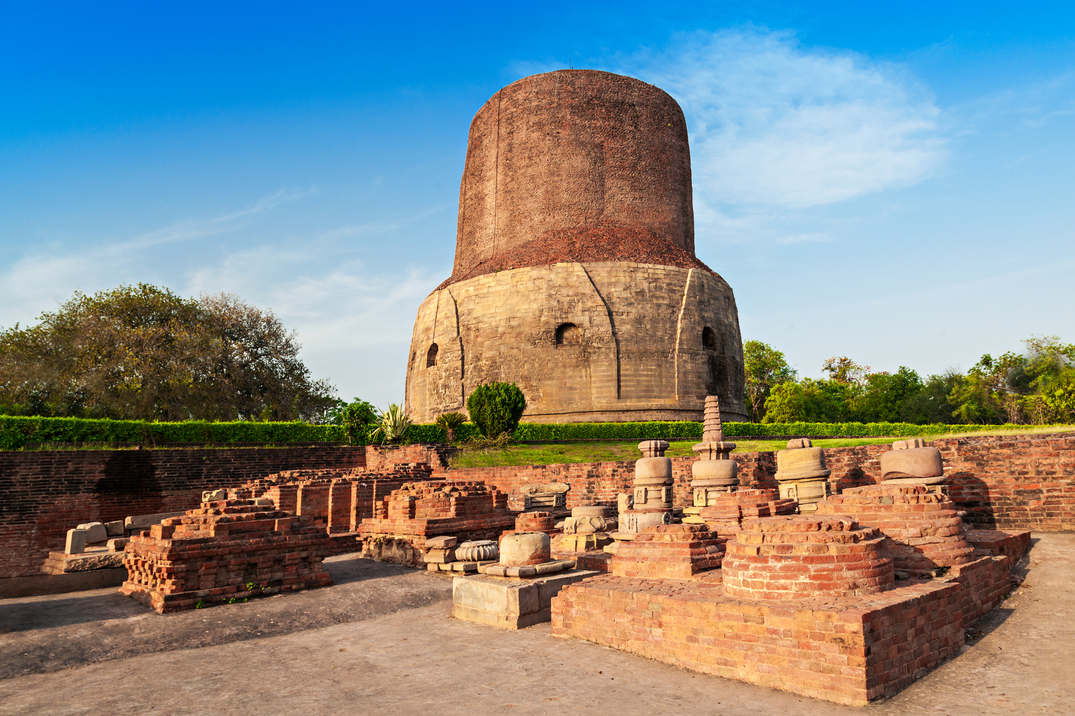 Visit Sarnath where Buddha gave his first sermons