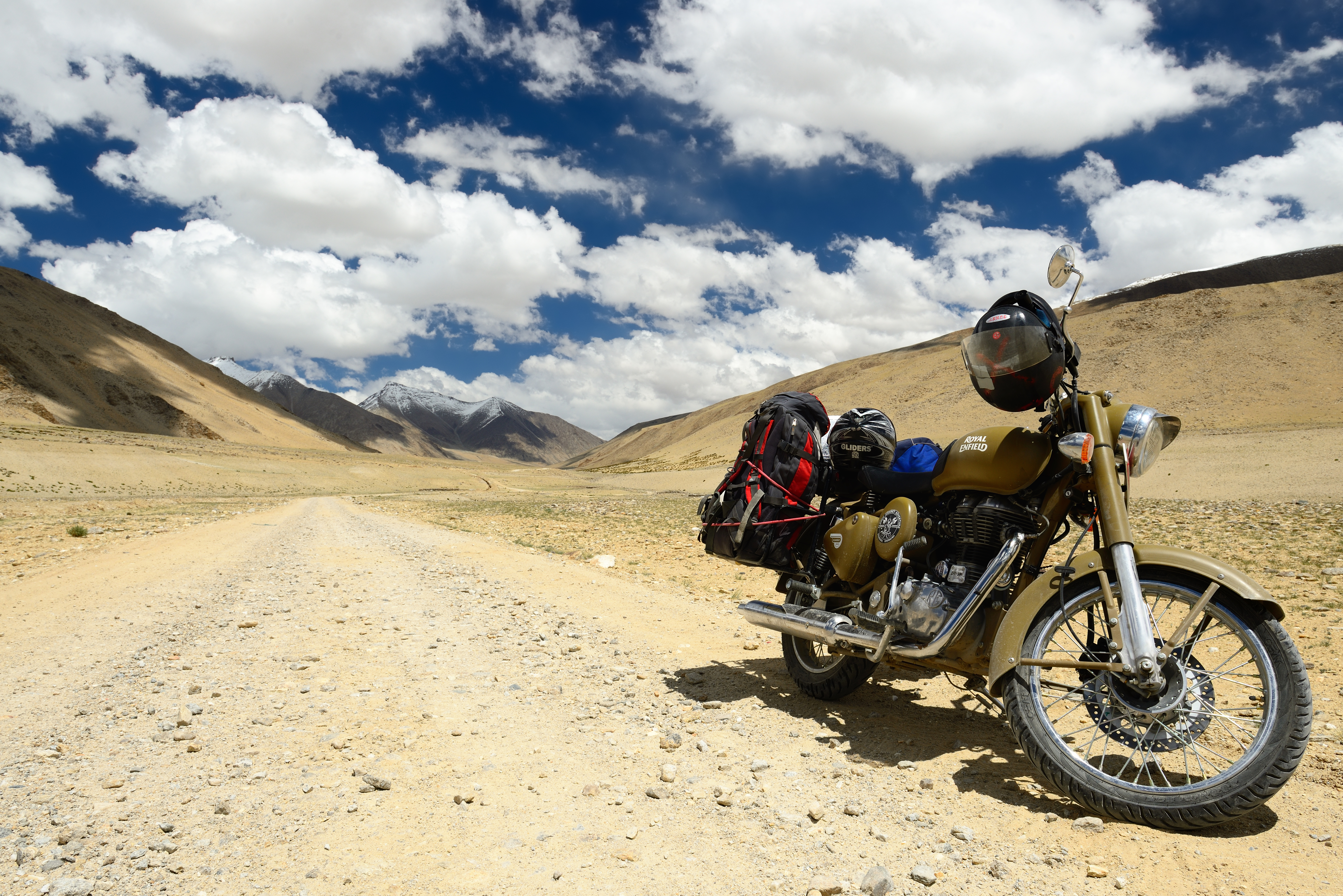 Ride a motorbike through Ladakh's mountain passes