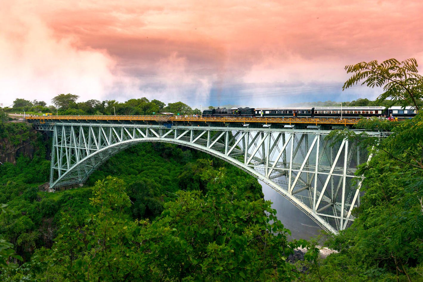 Hop on an express train to Victoria Falls Bridge