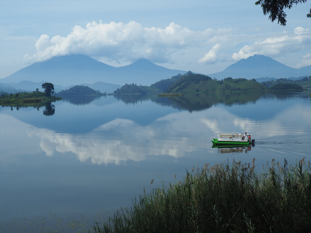 Experience Lake Mutanda on a boat cruise