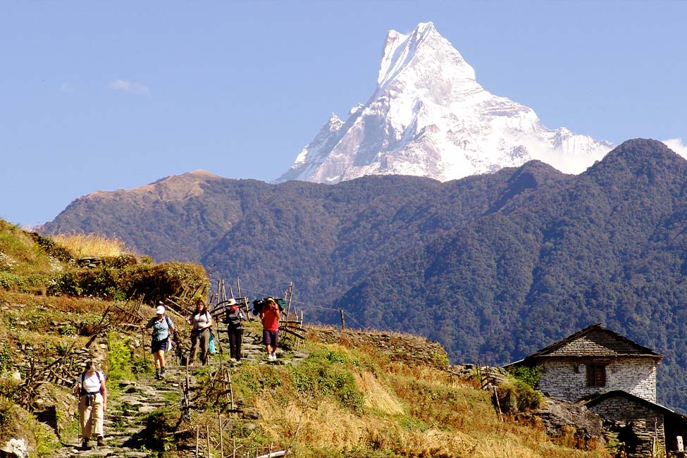 3-4 hour trek to Birethanti in Pokhara Valley