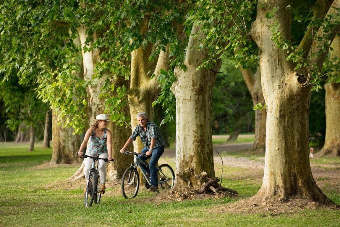 Take a bike tour around the La Bandaba park