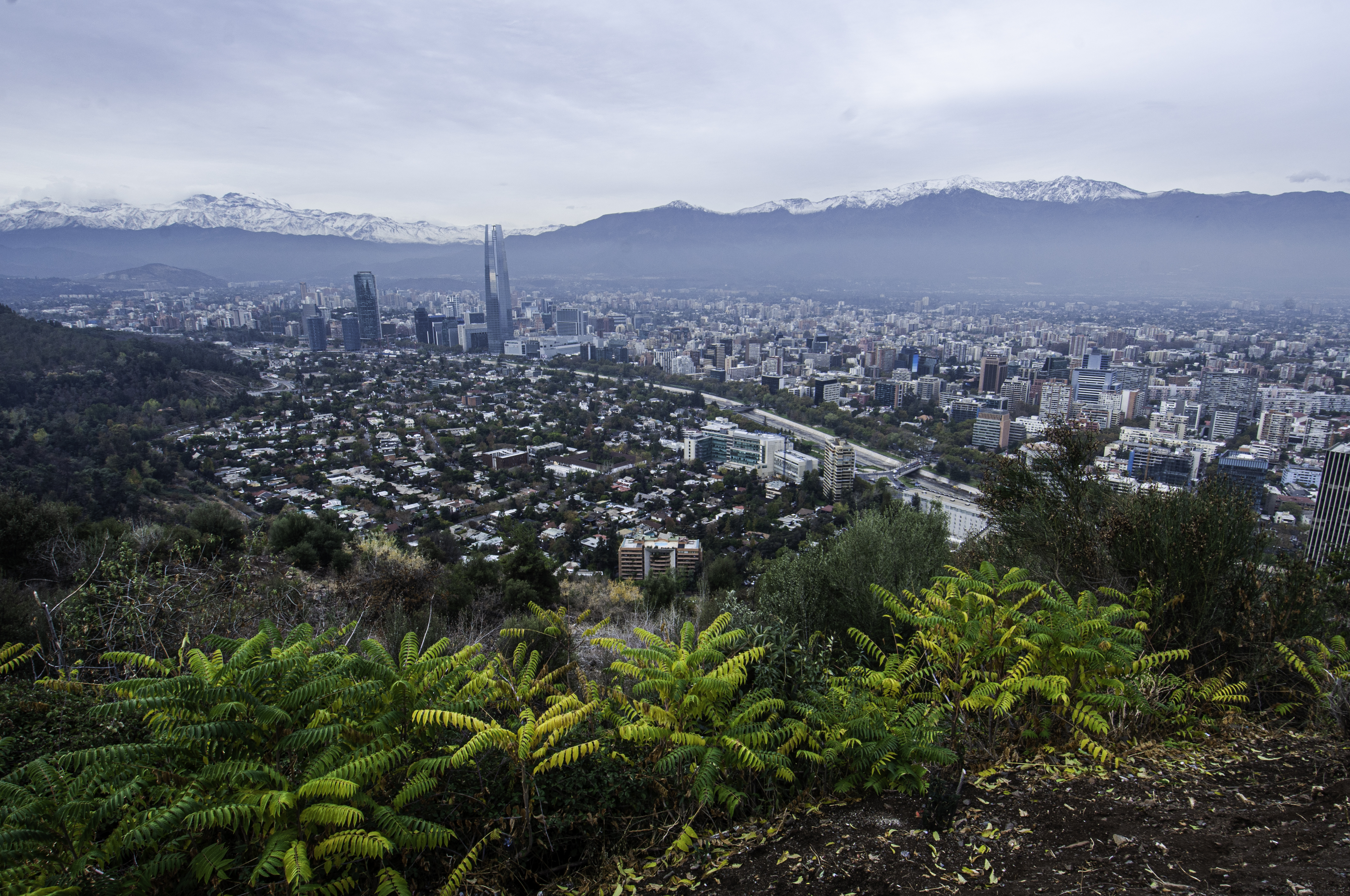 Take in panoramic views of Santiago from San Cristóbal