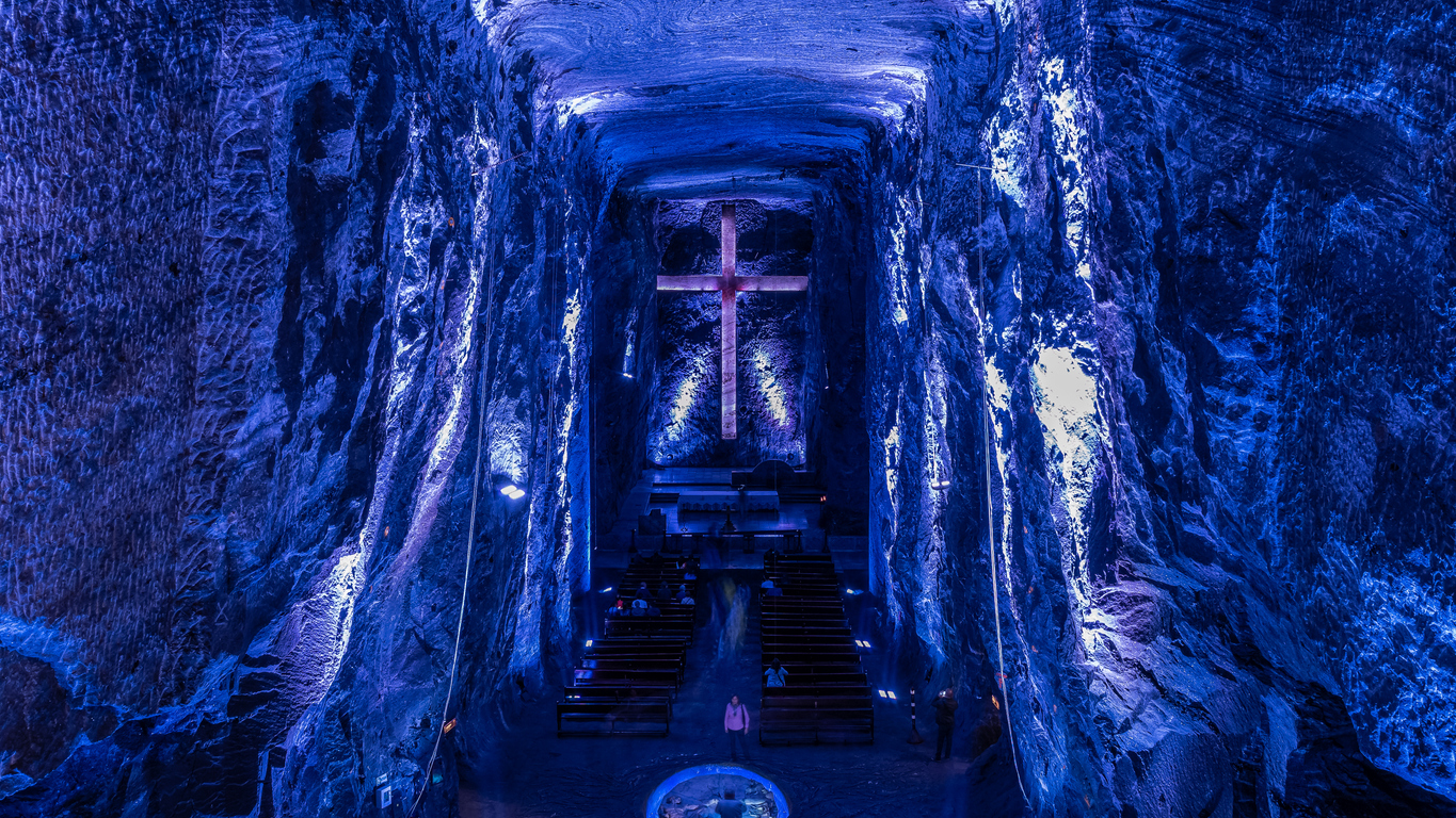 Marvel at Zipaquirá's carved Salt Cathedral