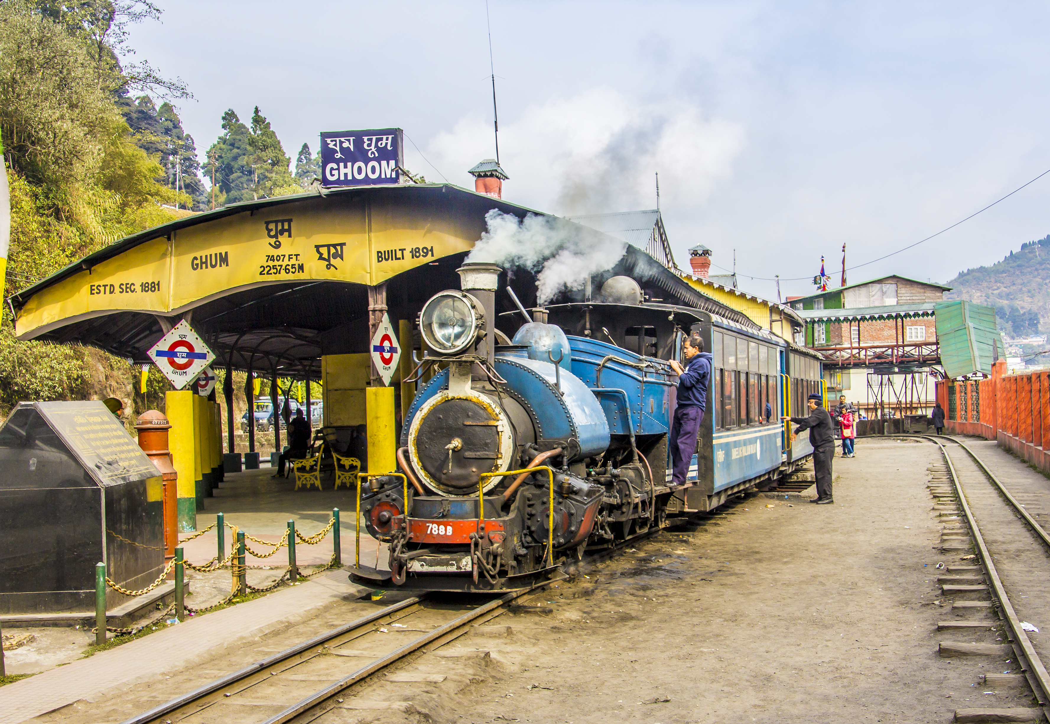 Go on a toy train ride in Darjeeling