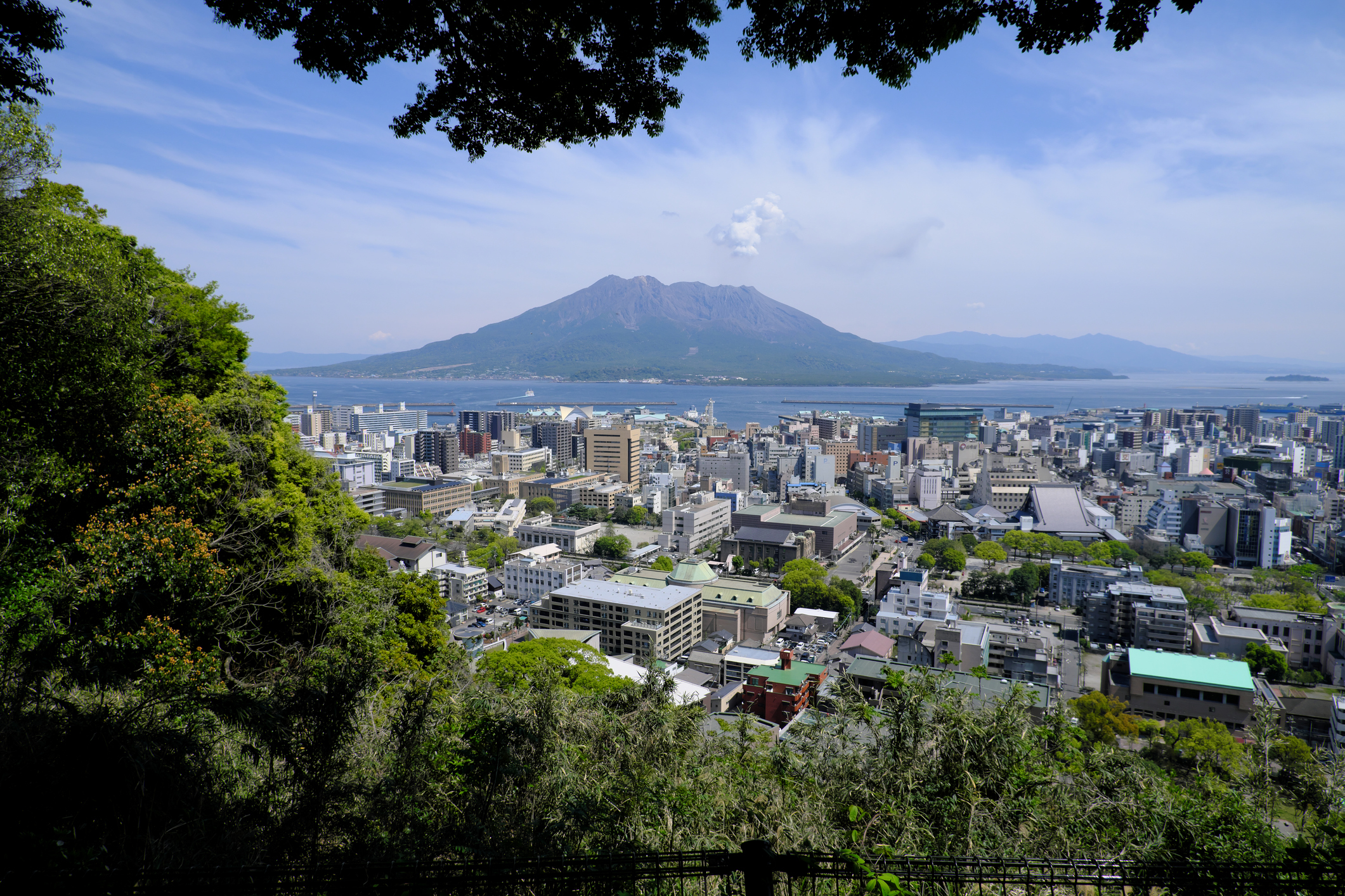 Take in the views at Shiroyama Park Observatory