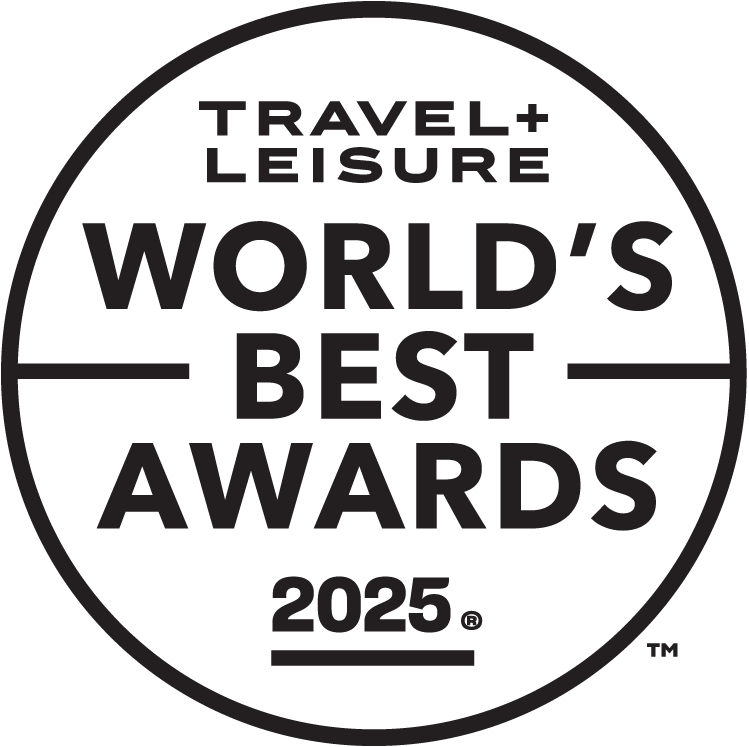 Travel and Leaisure Worlds Best Awards for number 1 tour operator in the world 2024 and number 2 tour operator in the world 2025