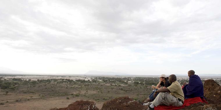 Sundowner with Amboseli views