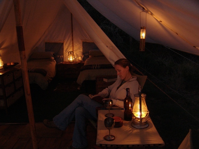 No electricity out here. Get back to the old way of life.