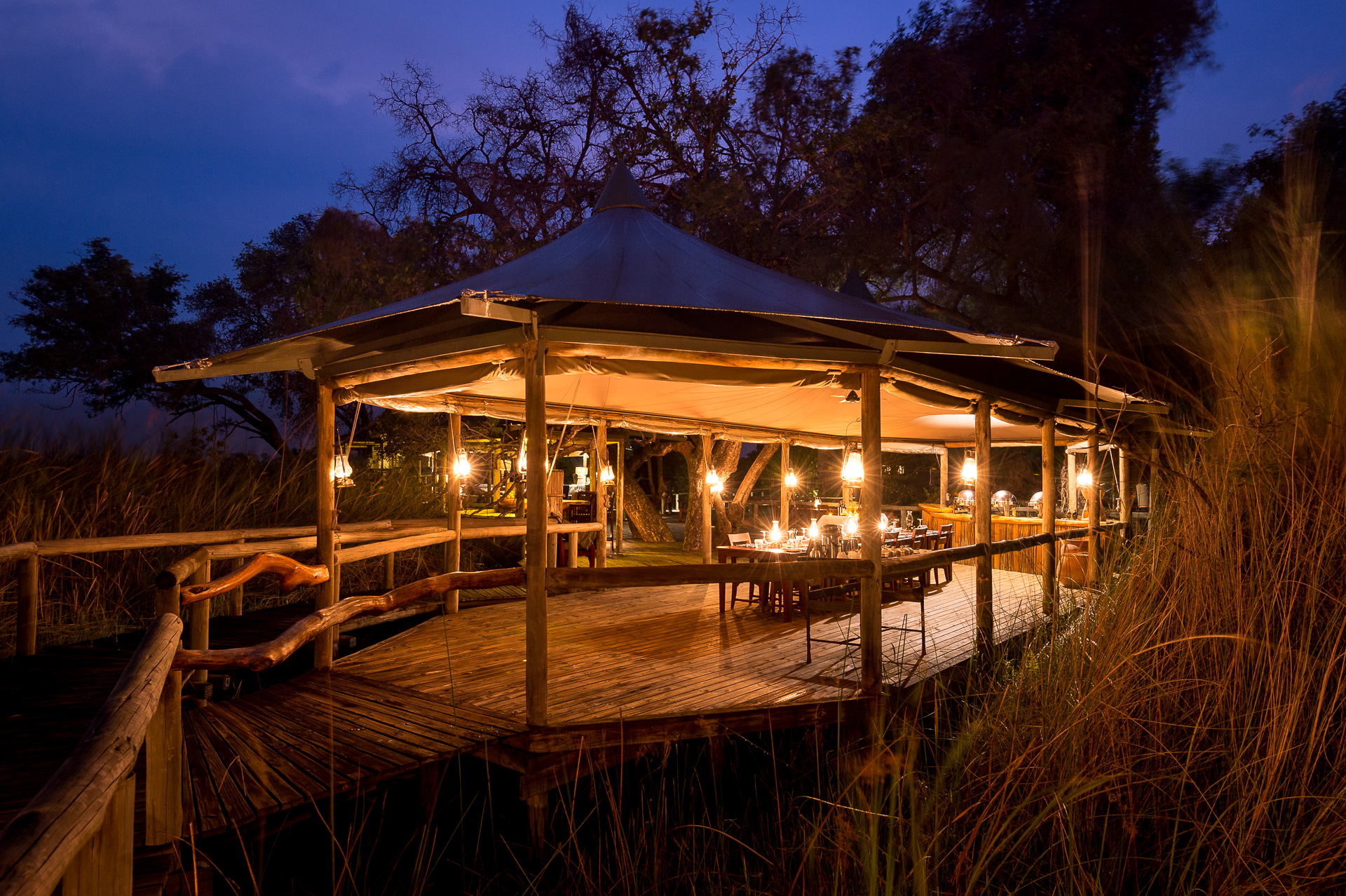 Dinner at Little Vumbura