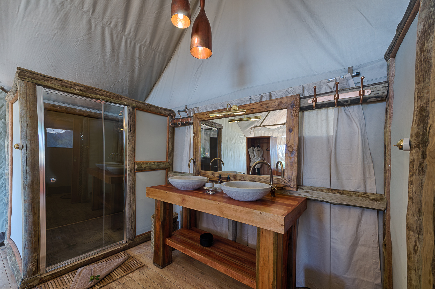 Tent bathroom