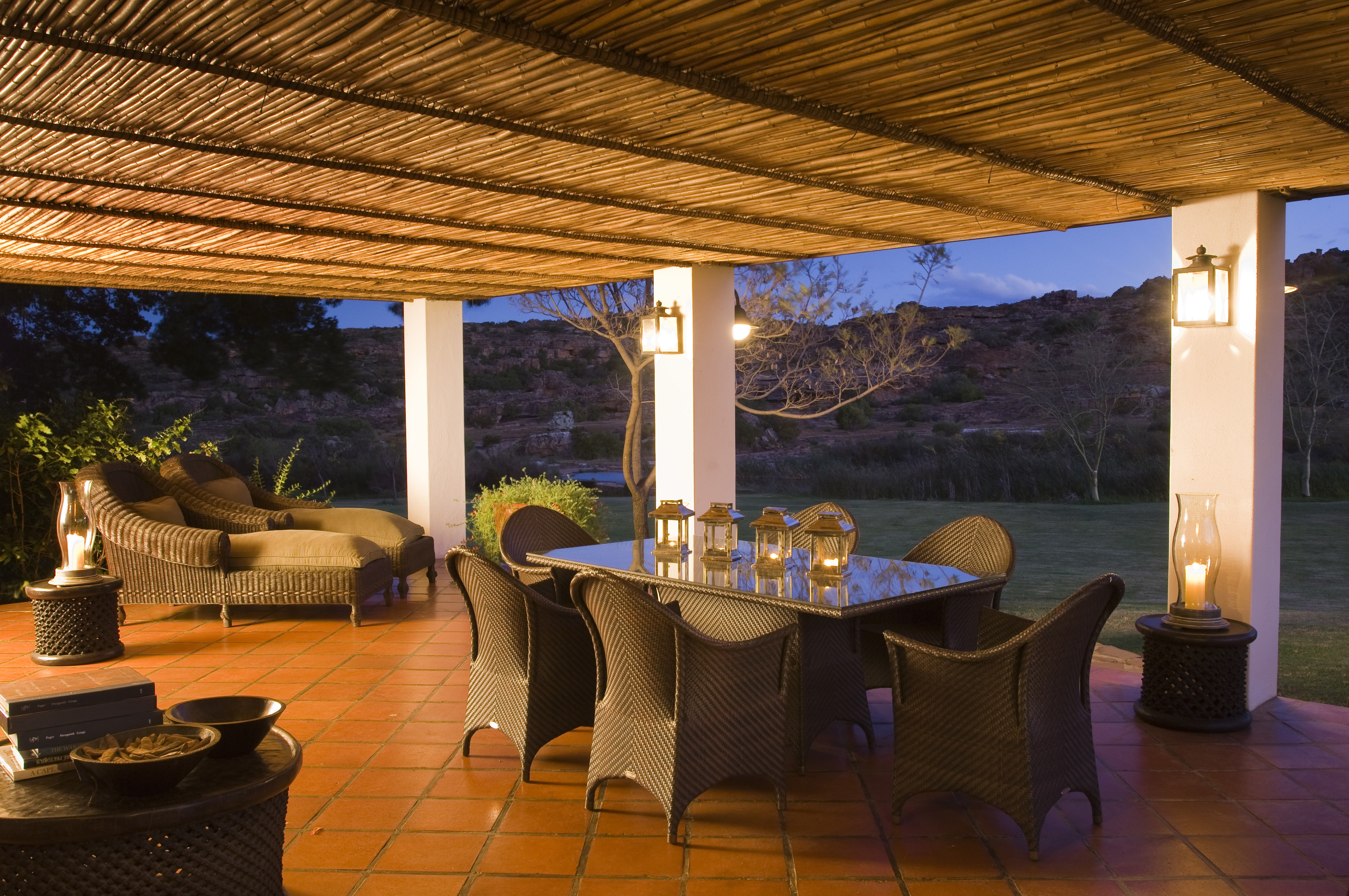 Large terrace with stunning views