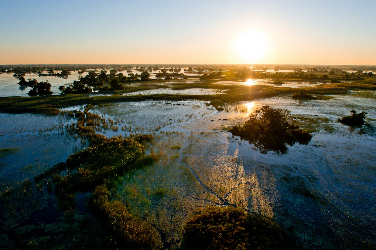 An aerial view of Pelo's surrounds
