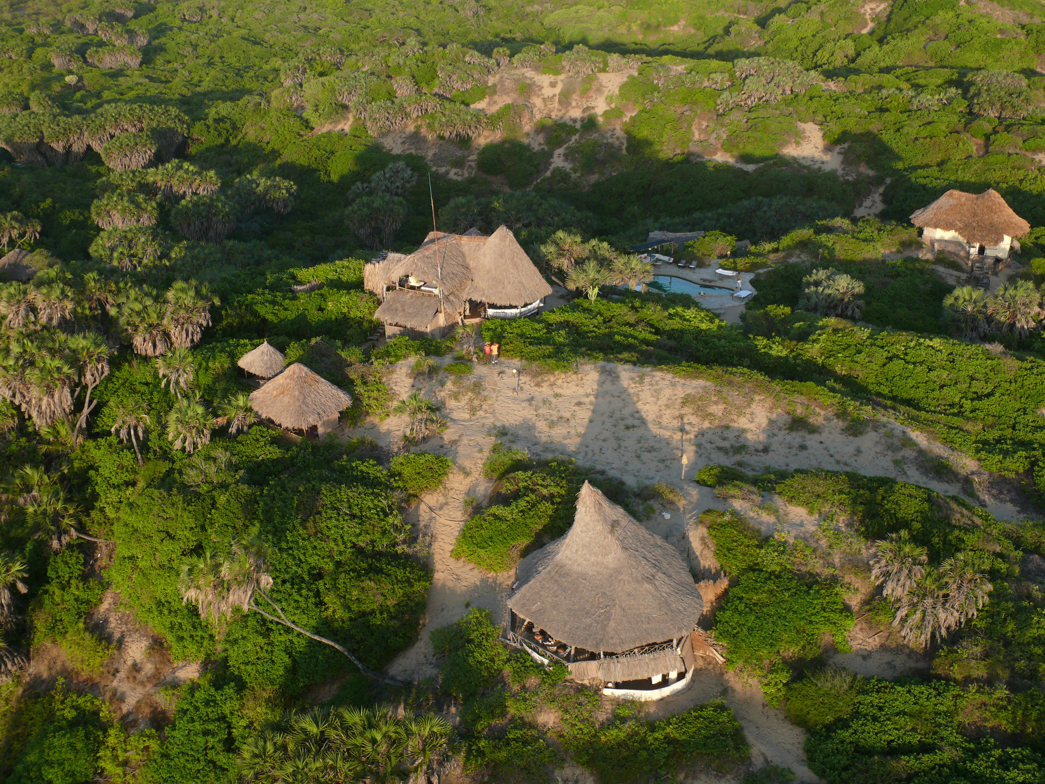 View of the Top Mess, swimming pool and some rooms