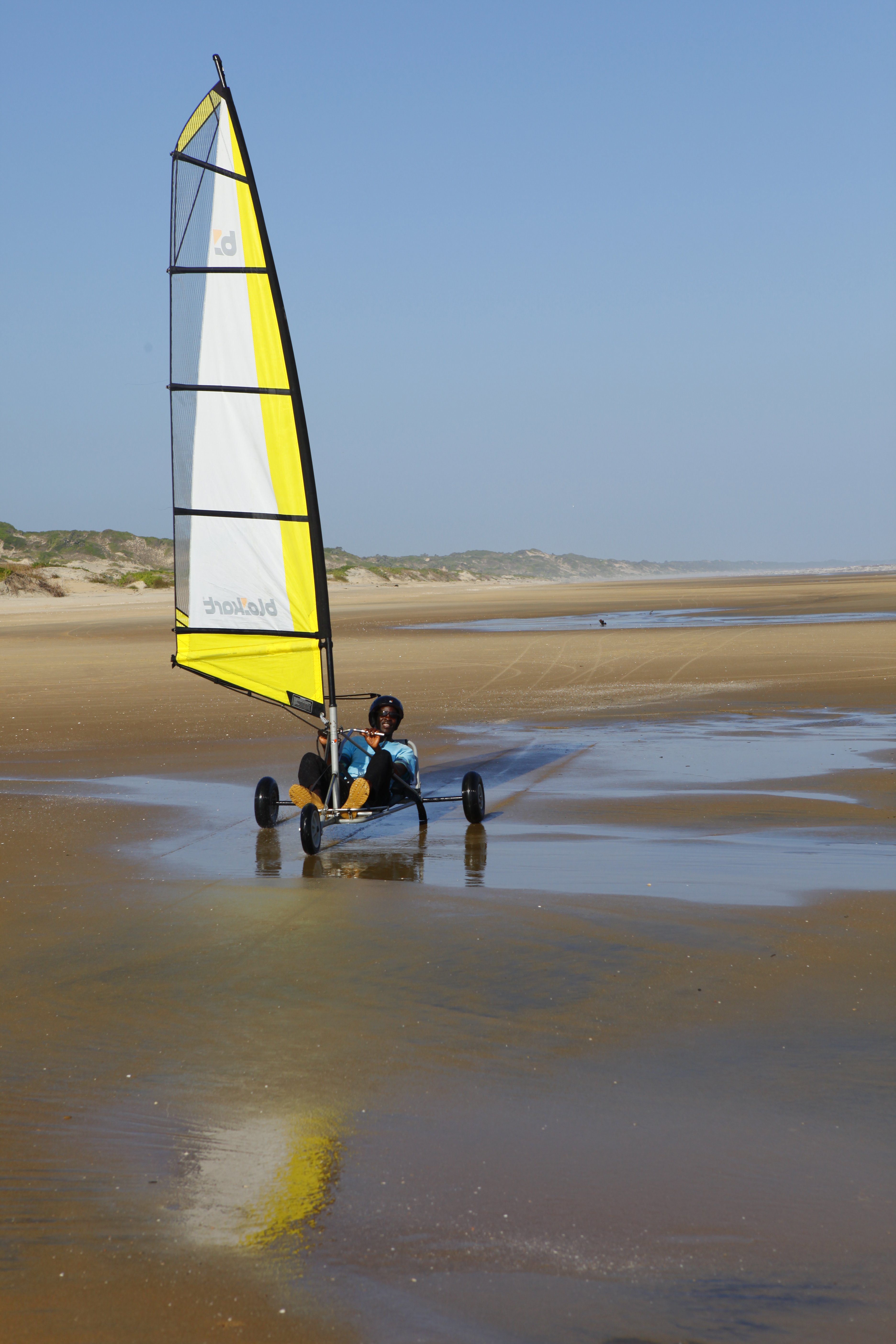 Fantastic wide and flat beaches for sand yachting