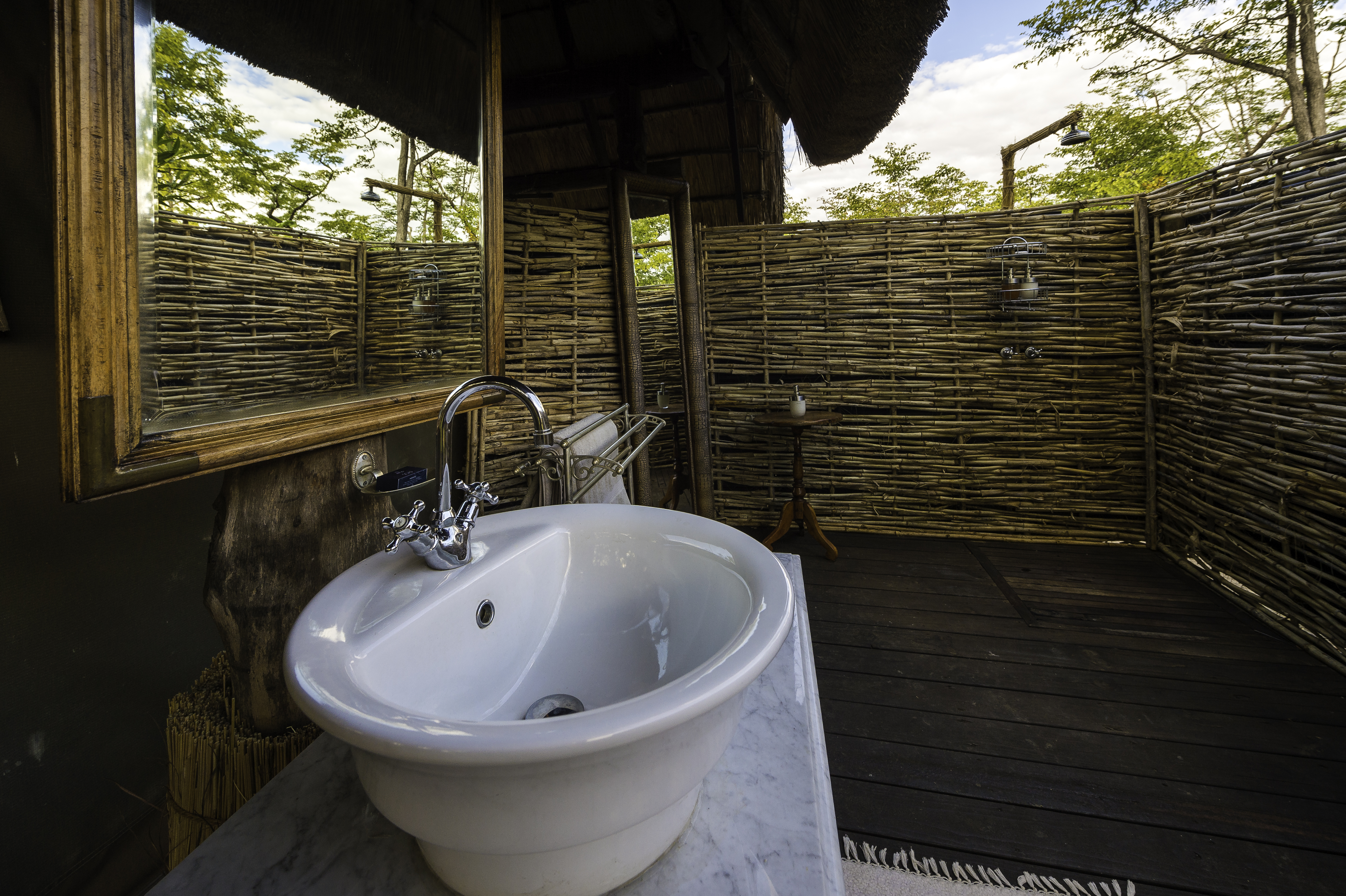 Outdoor bathroom