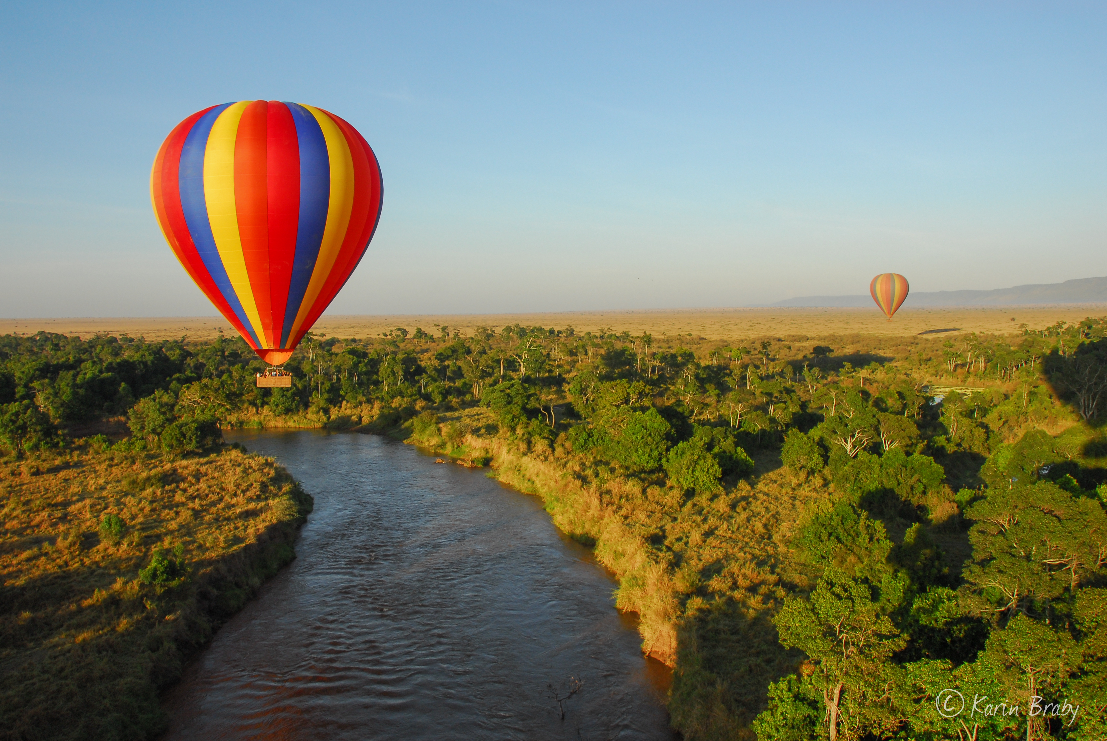 Enjoy one of the iconic experiences of Africa, floating gently over the Maasai Mara in a hot air balloon