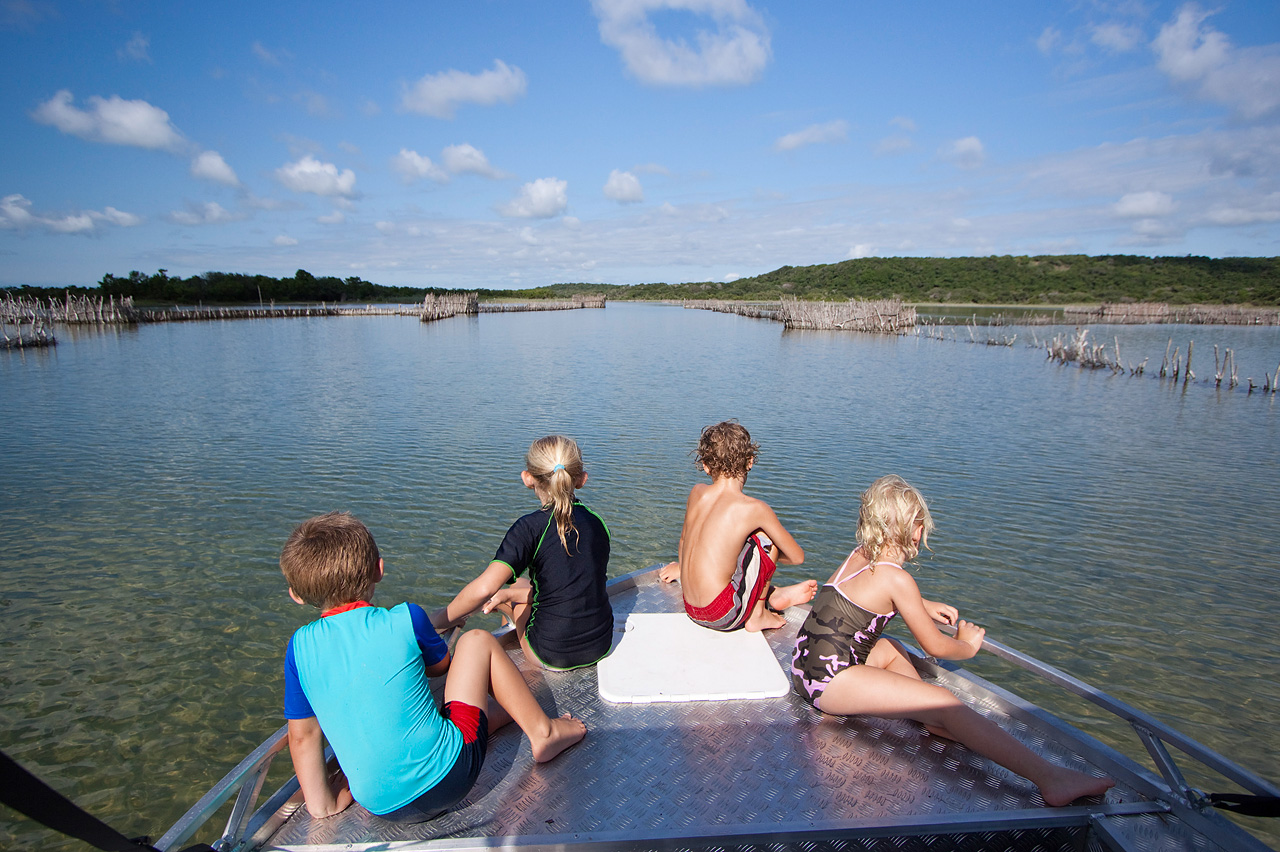 A wonderful activity for children to enjoy the water and learn from the local communities