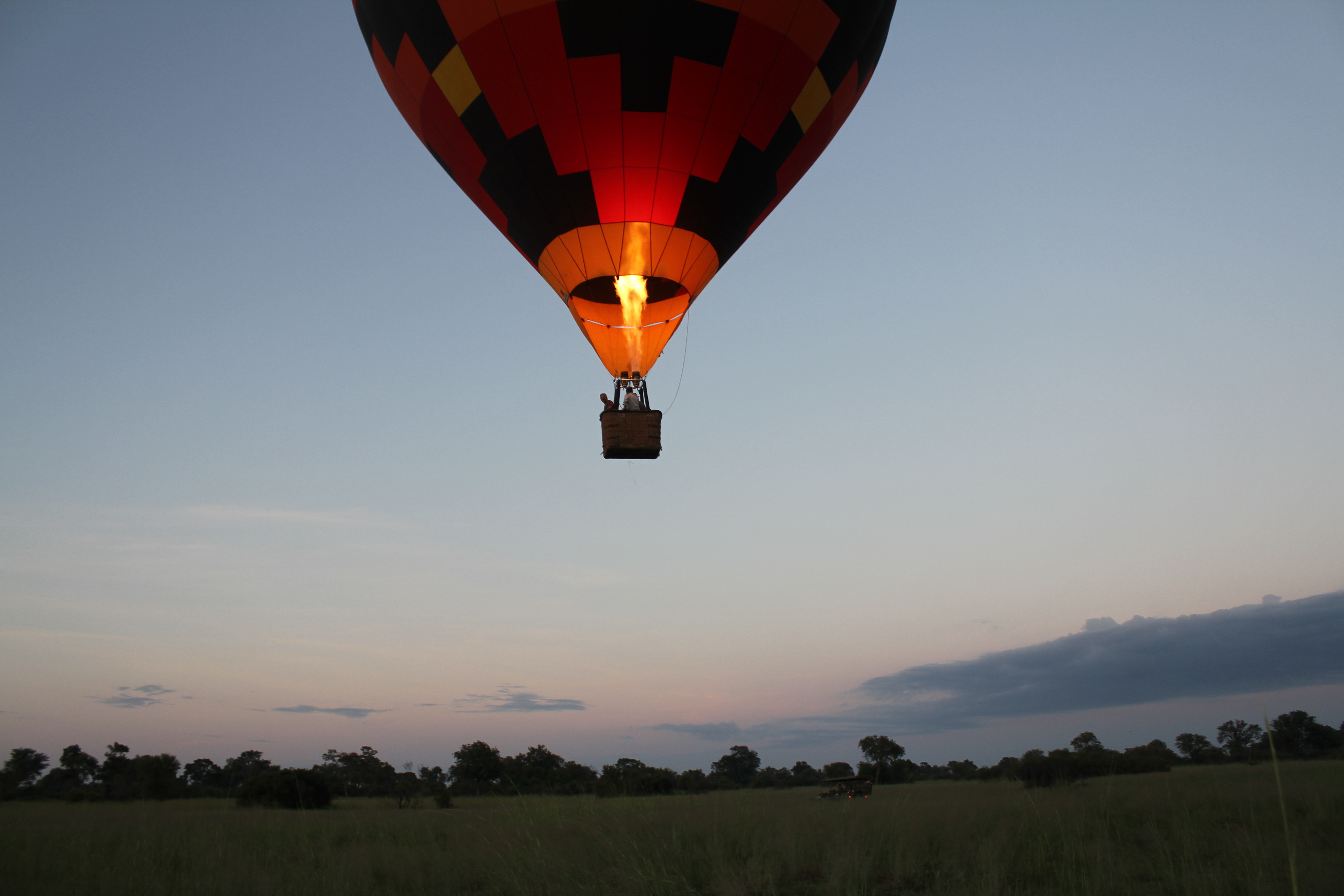 Hot air ballooning over the Okavango Delta