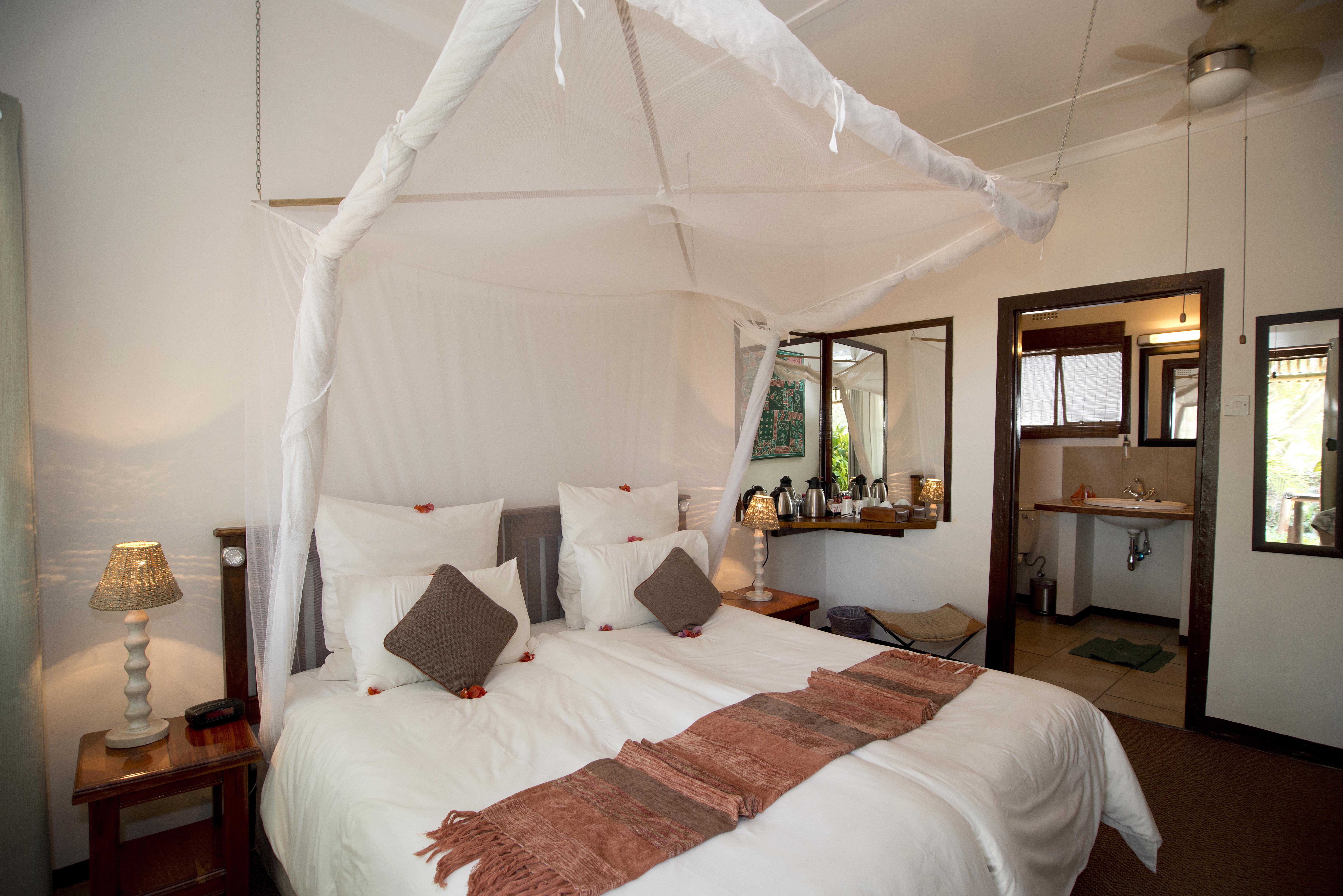 Smaller double room, view from verandah