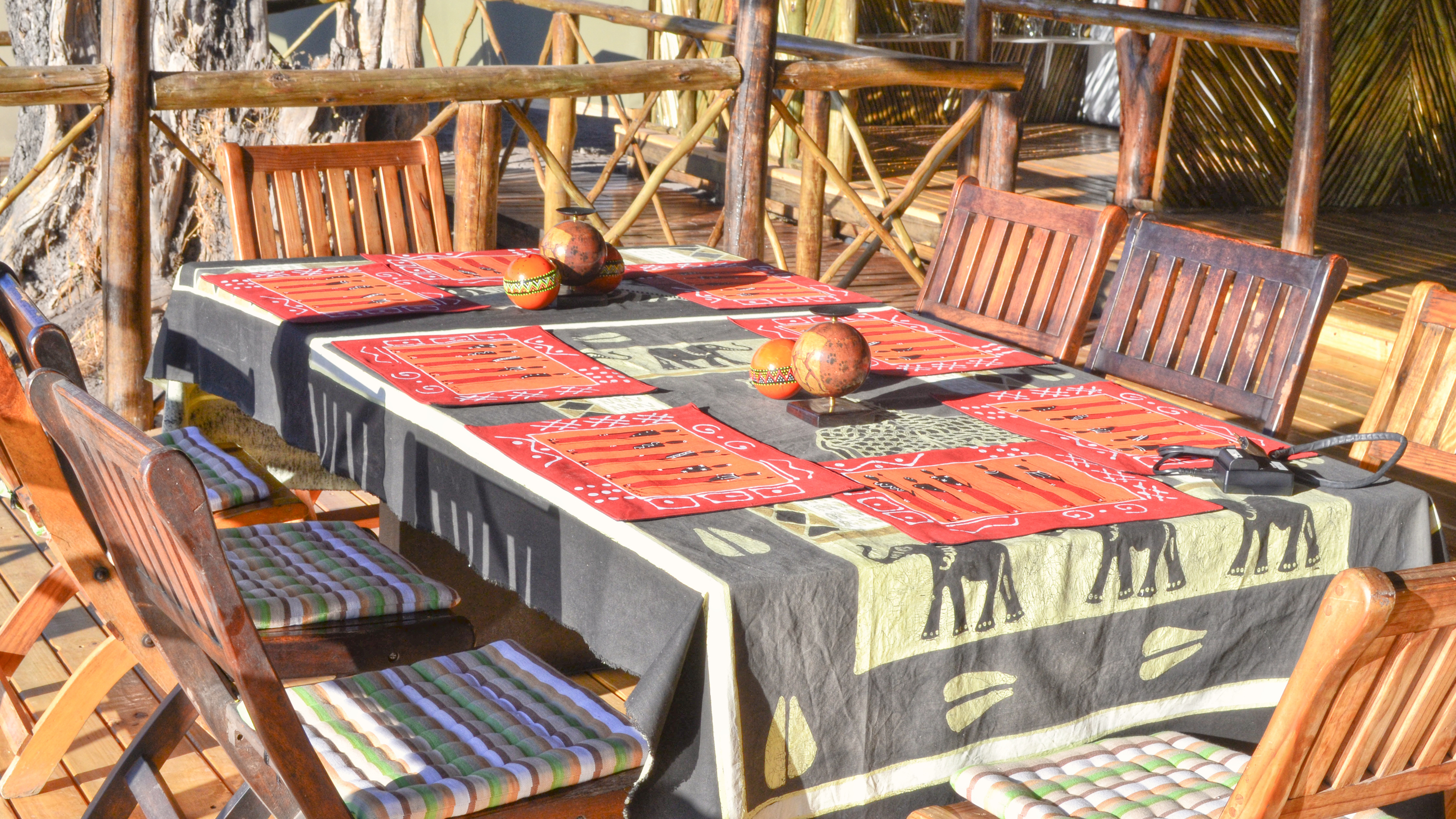 Dining at Camp Linyanti