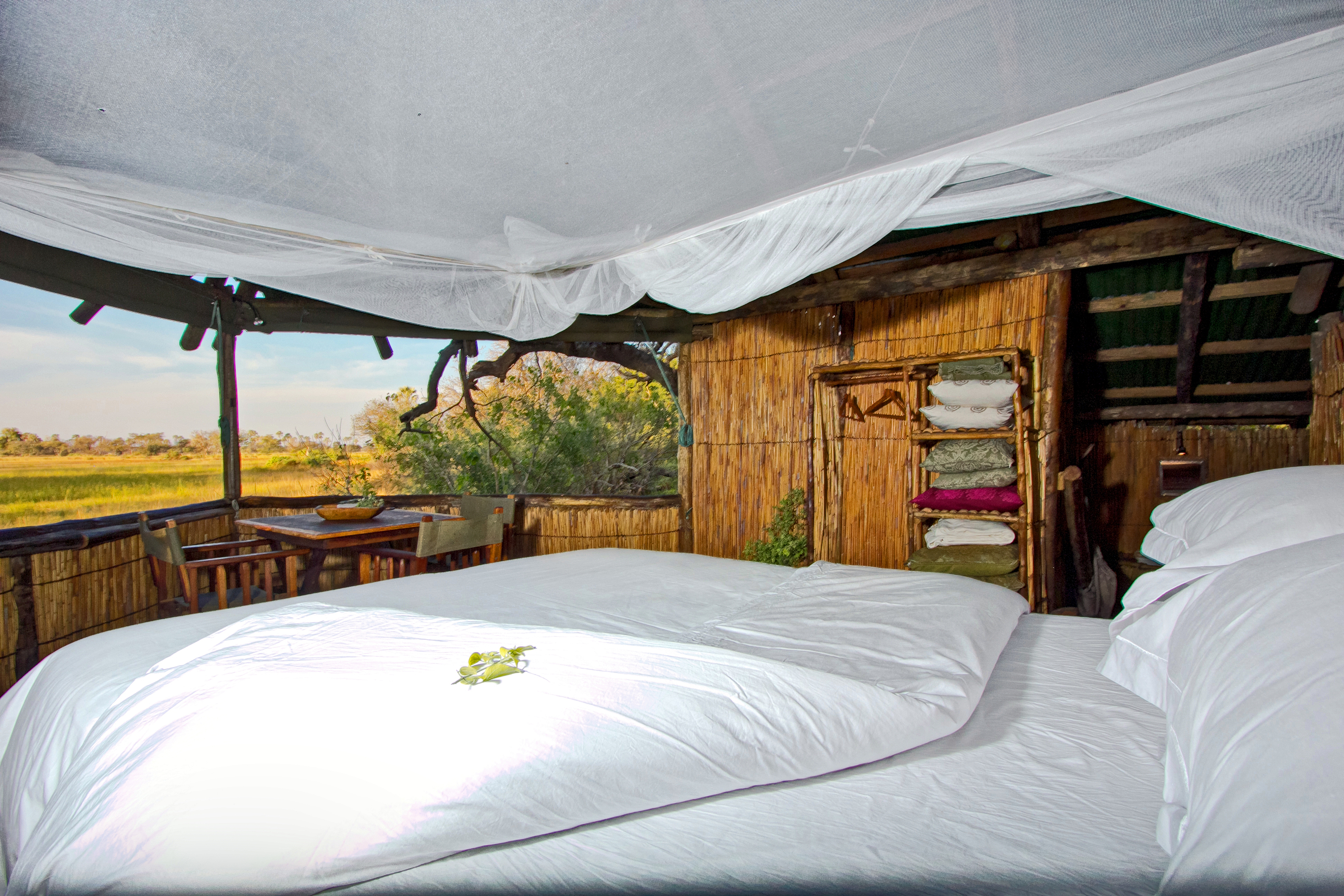 View over the delta from the rooms