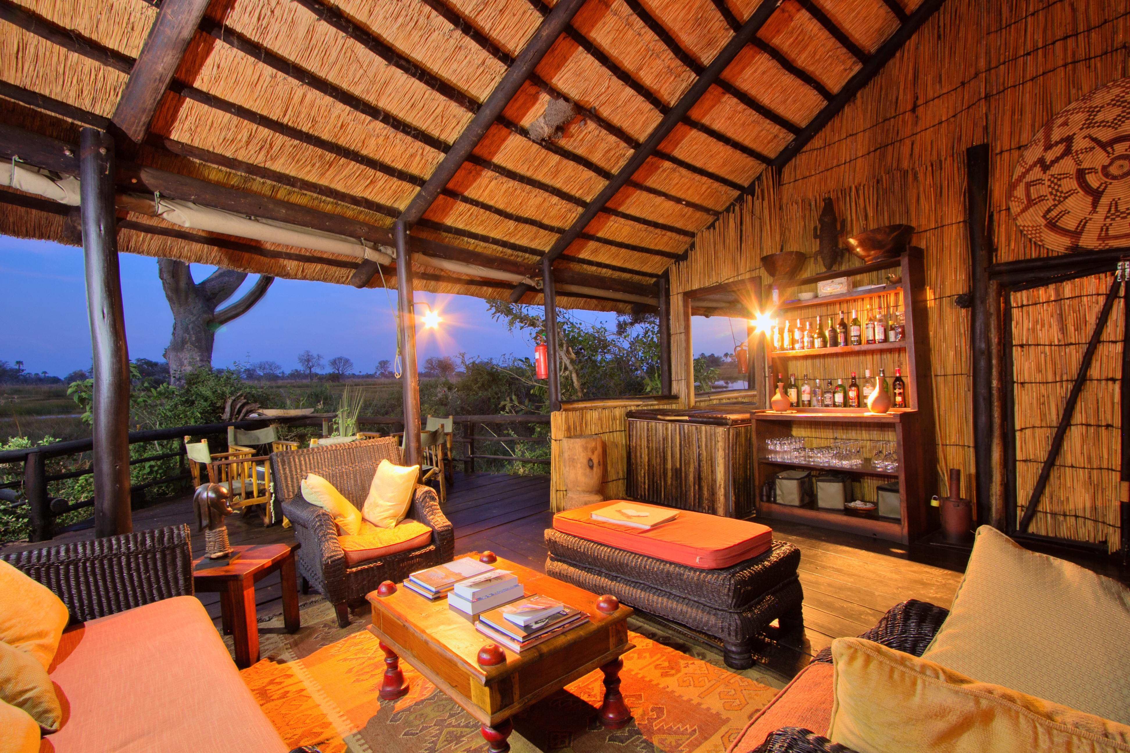 Guest areas at Delta Camp