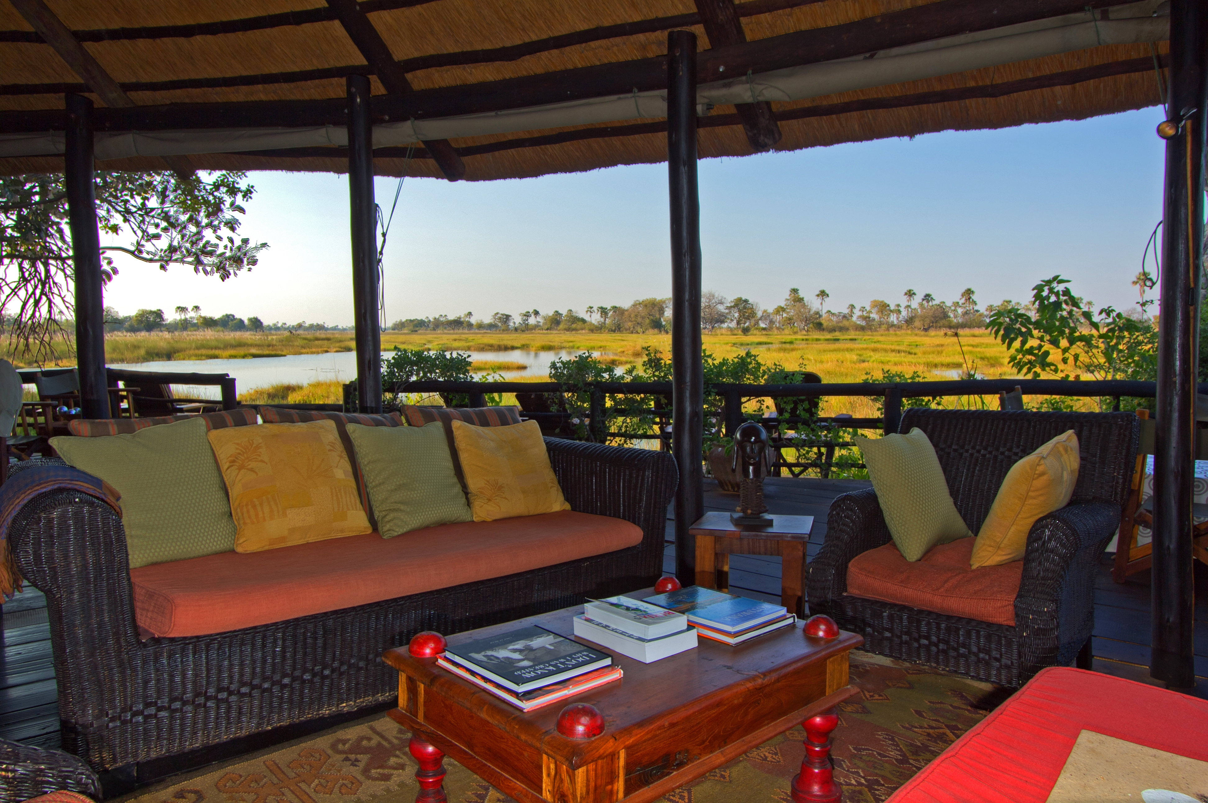 Guest areas at Delta Camp