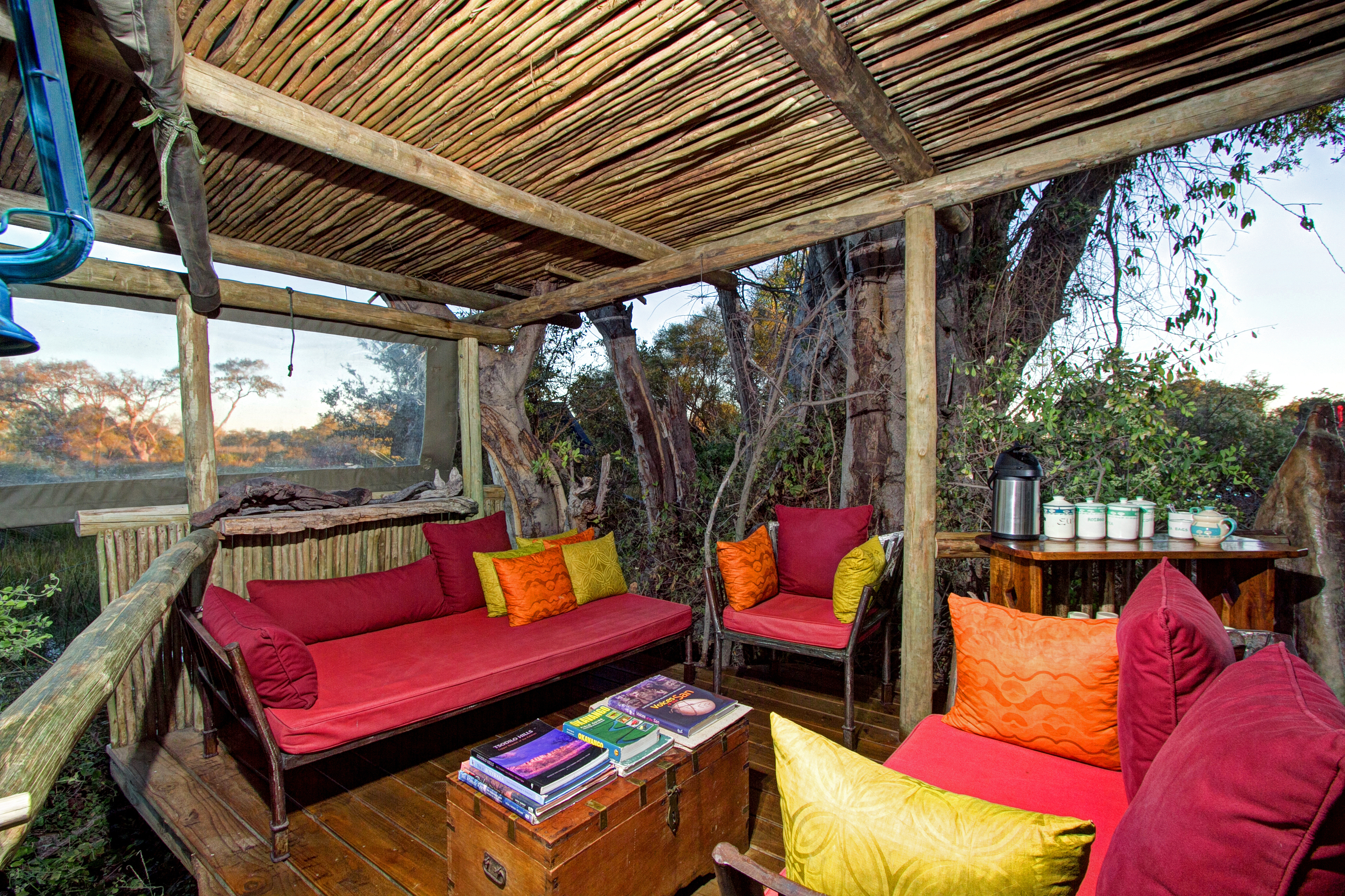 The guest areas have a variety of comfortable seating