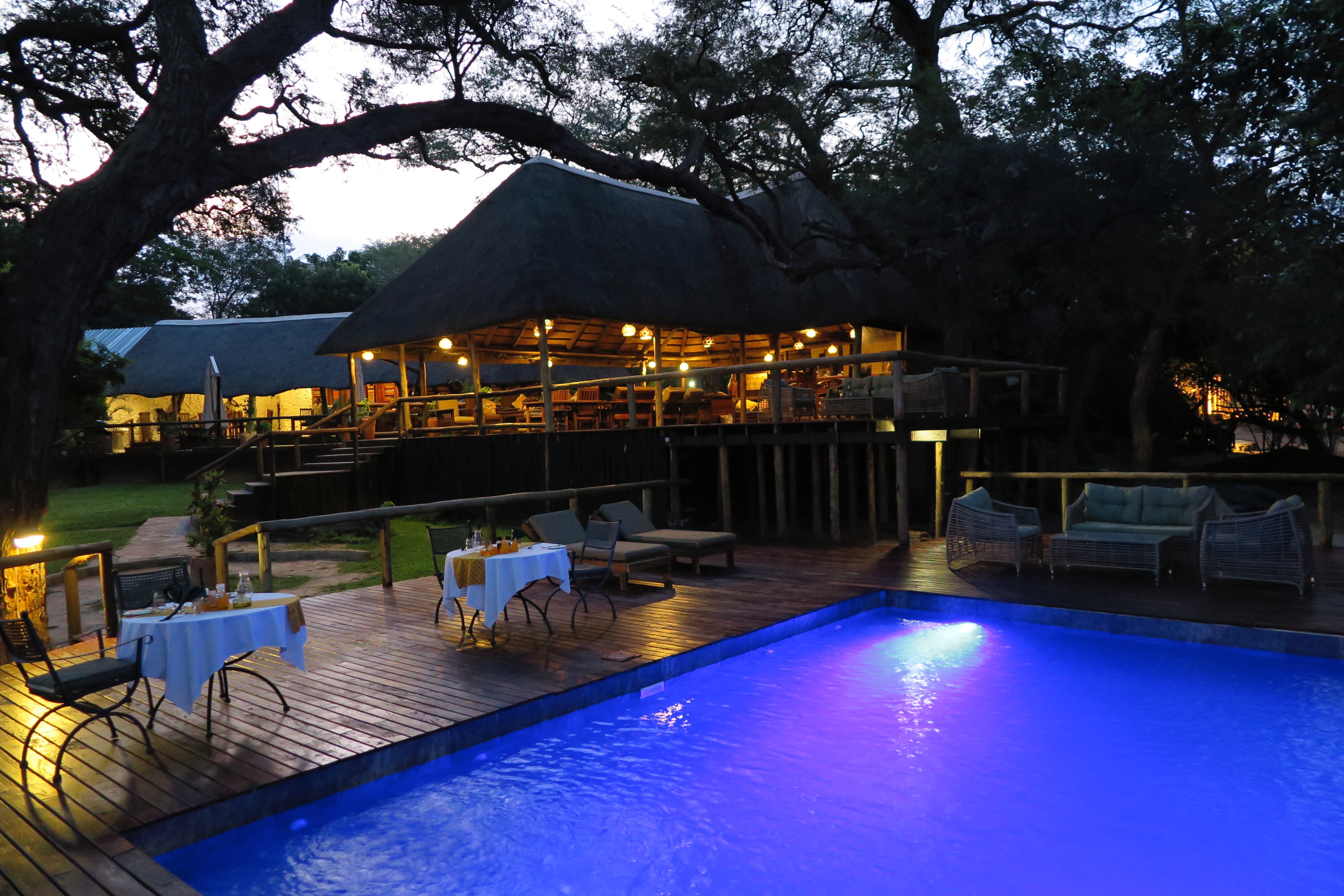 Great viewes over the water hole and pool