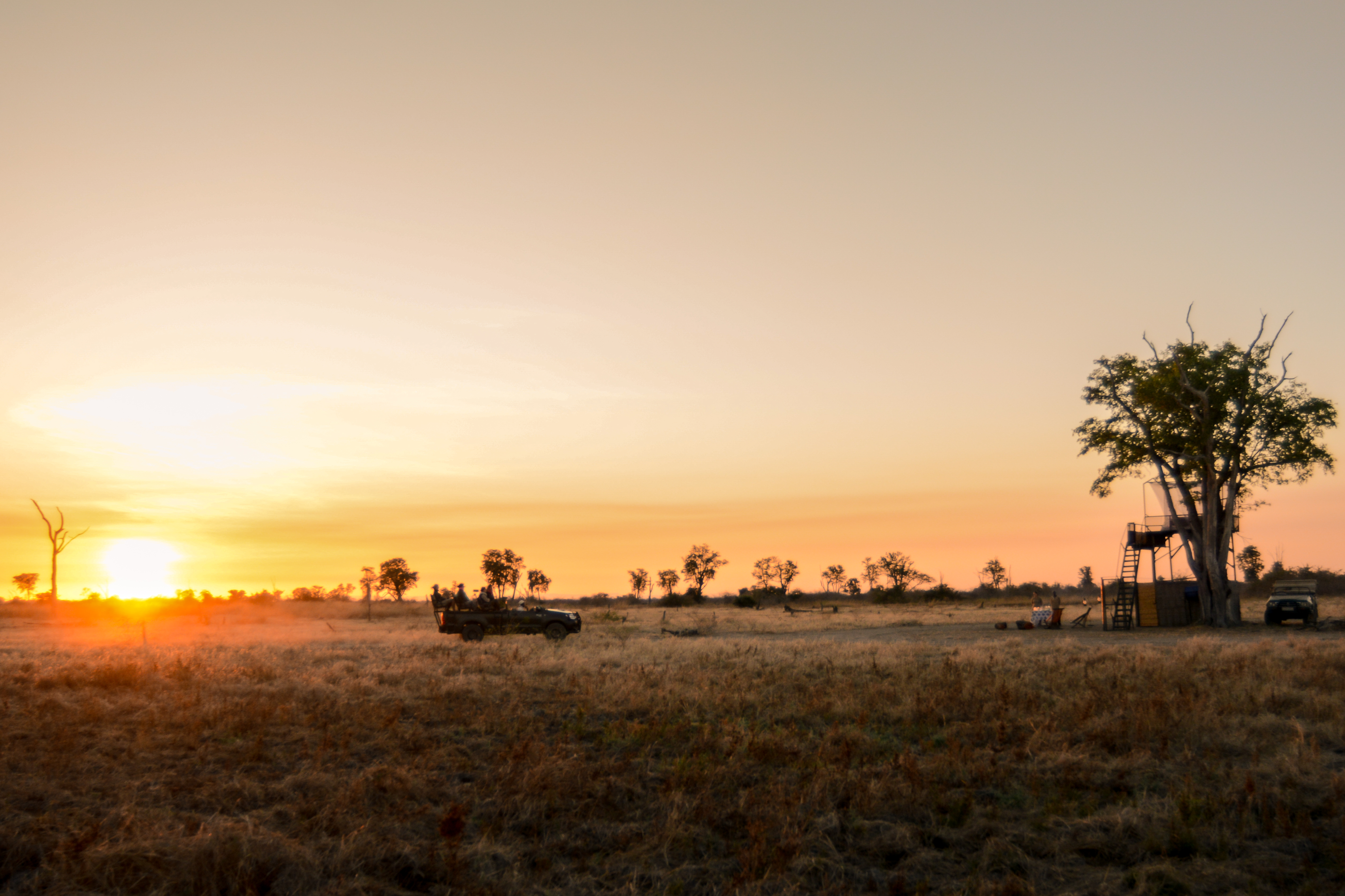 The sunsets in front of the platform are breathtaking