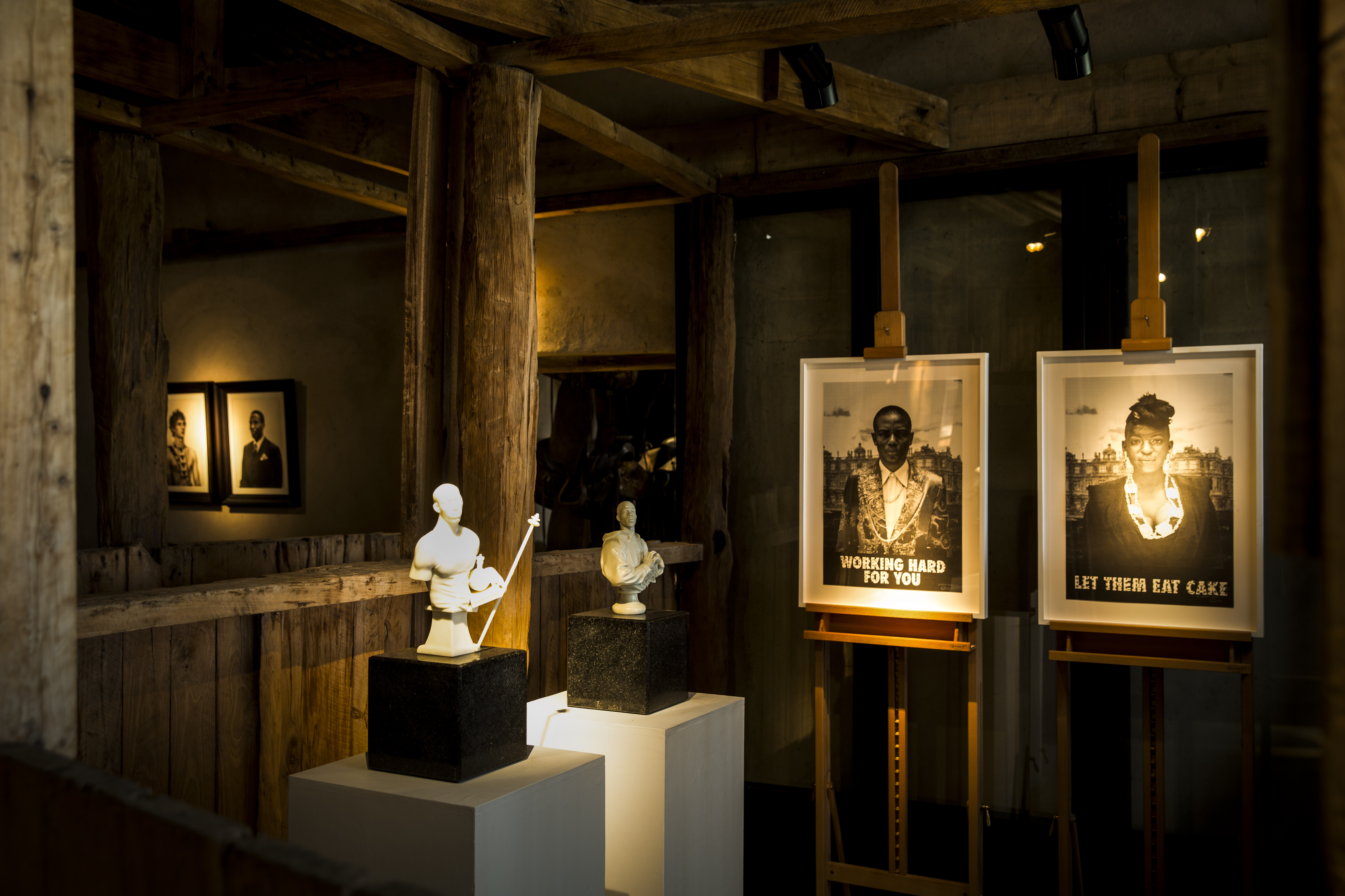 Art display in the Stables