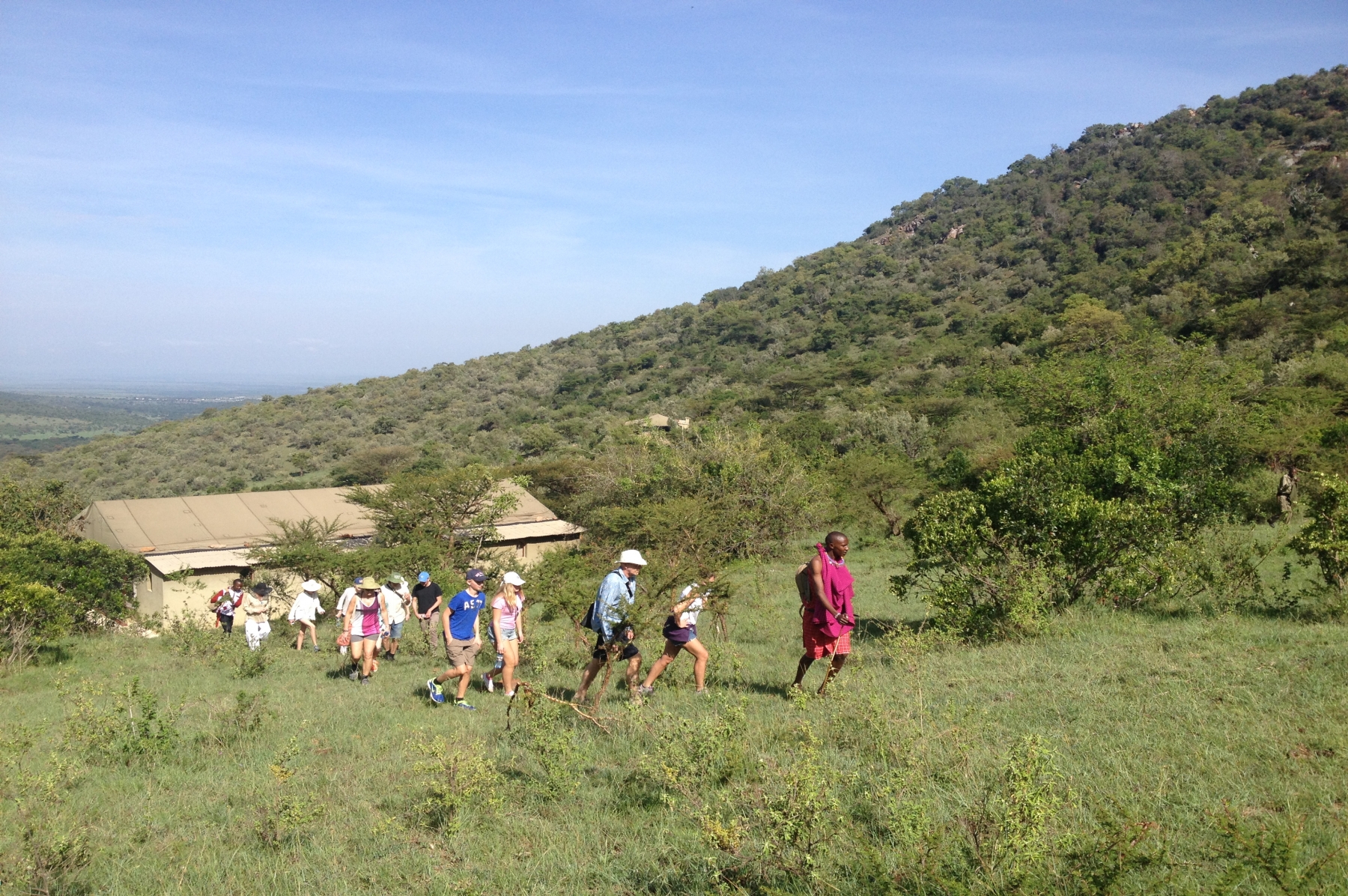 Out on a nature walk from camp