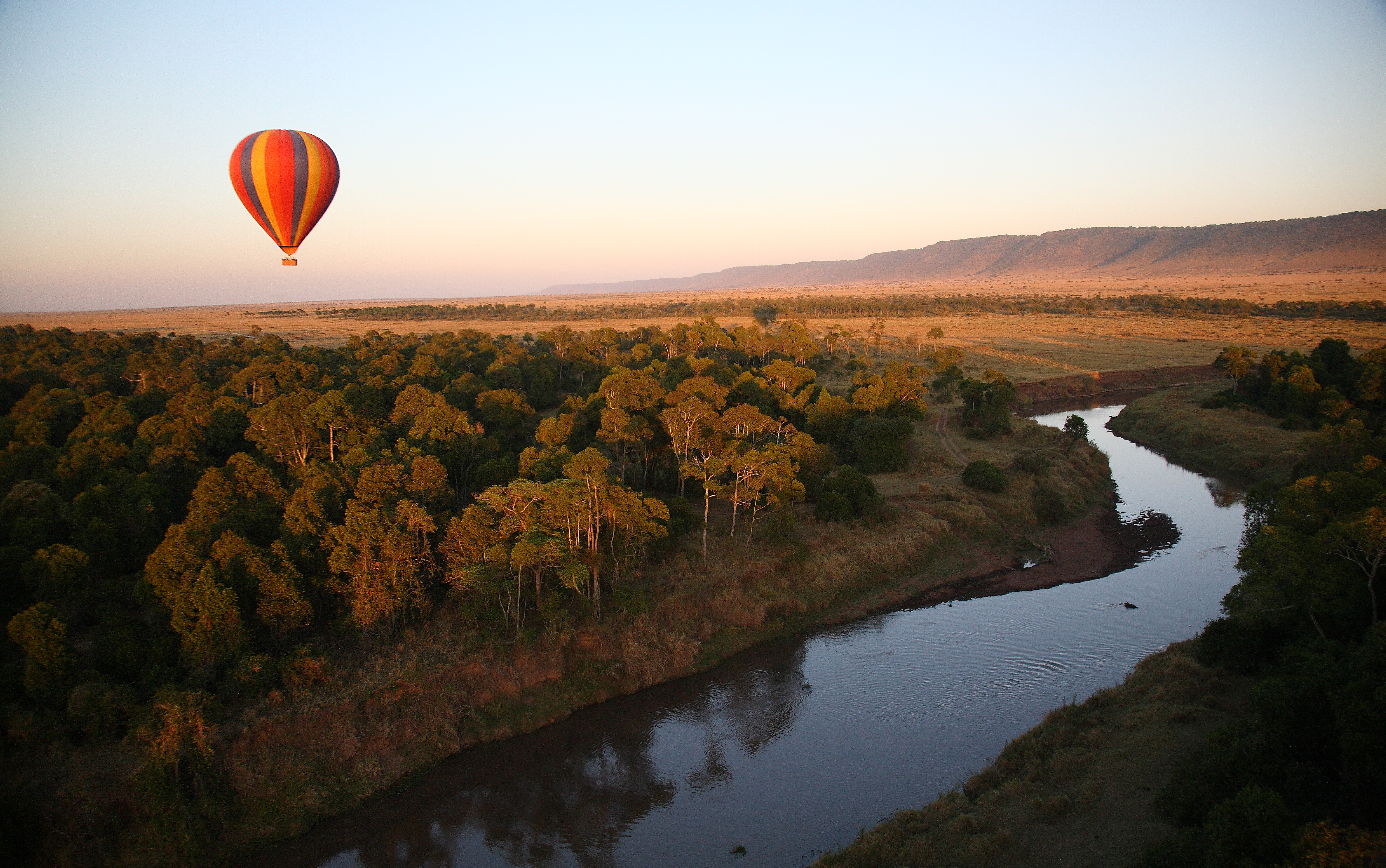 We offer Hot Air Balloon Safaris over the Masai Mara National Reserve