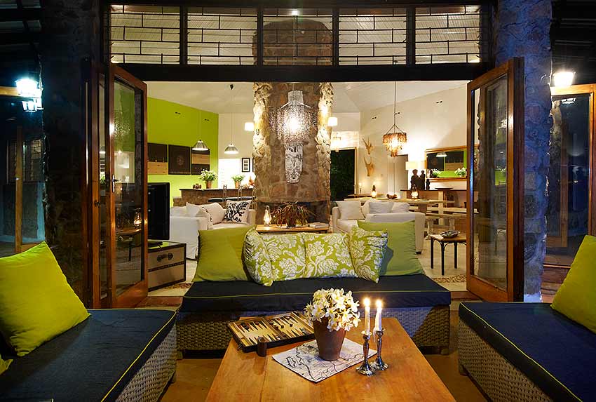 Beautiful outdoor lounging area