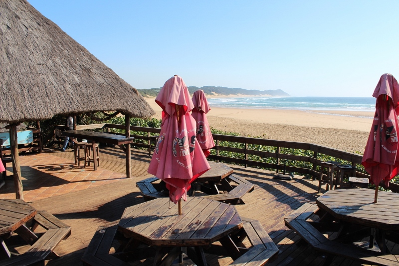 The view from the bar at the Dive Centre