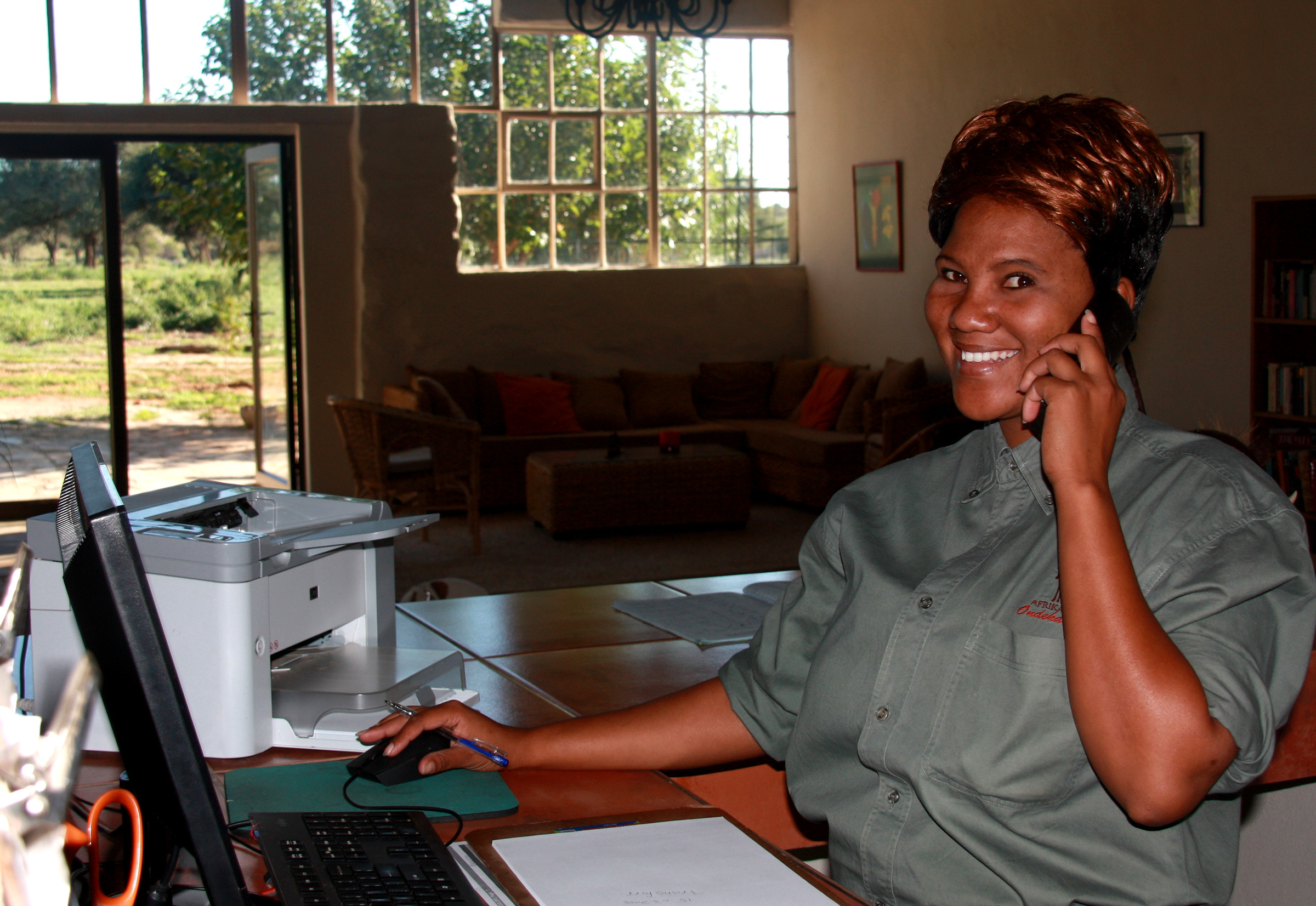 Our receptionist gladly arranges transfers to and fro the airport (7 km) as well as to and fro Windhoek (40 km).